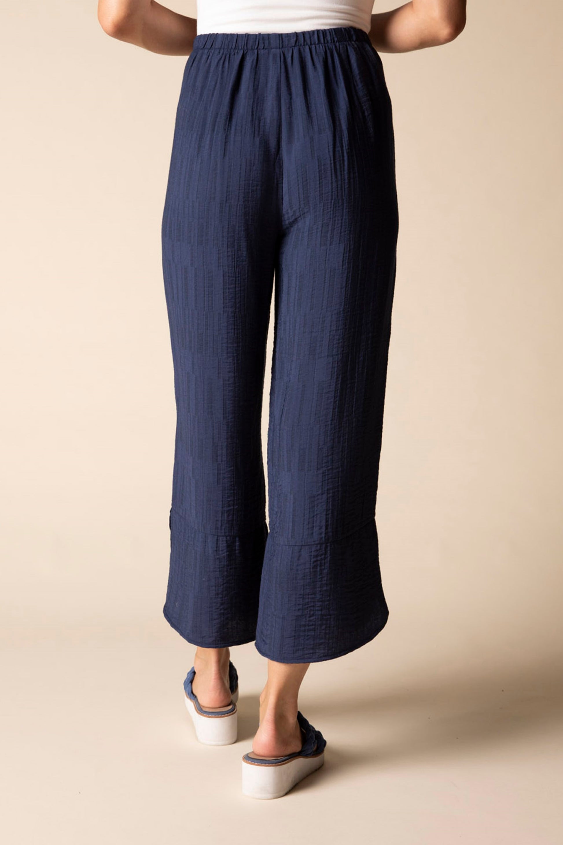 Habitat Soft Rayon Jacquard Wide Leg Crop Pant
