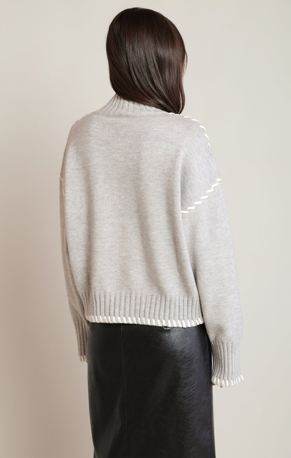 Black Tape Stitch Turtle Neck Sweater