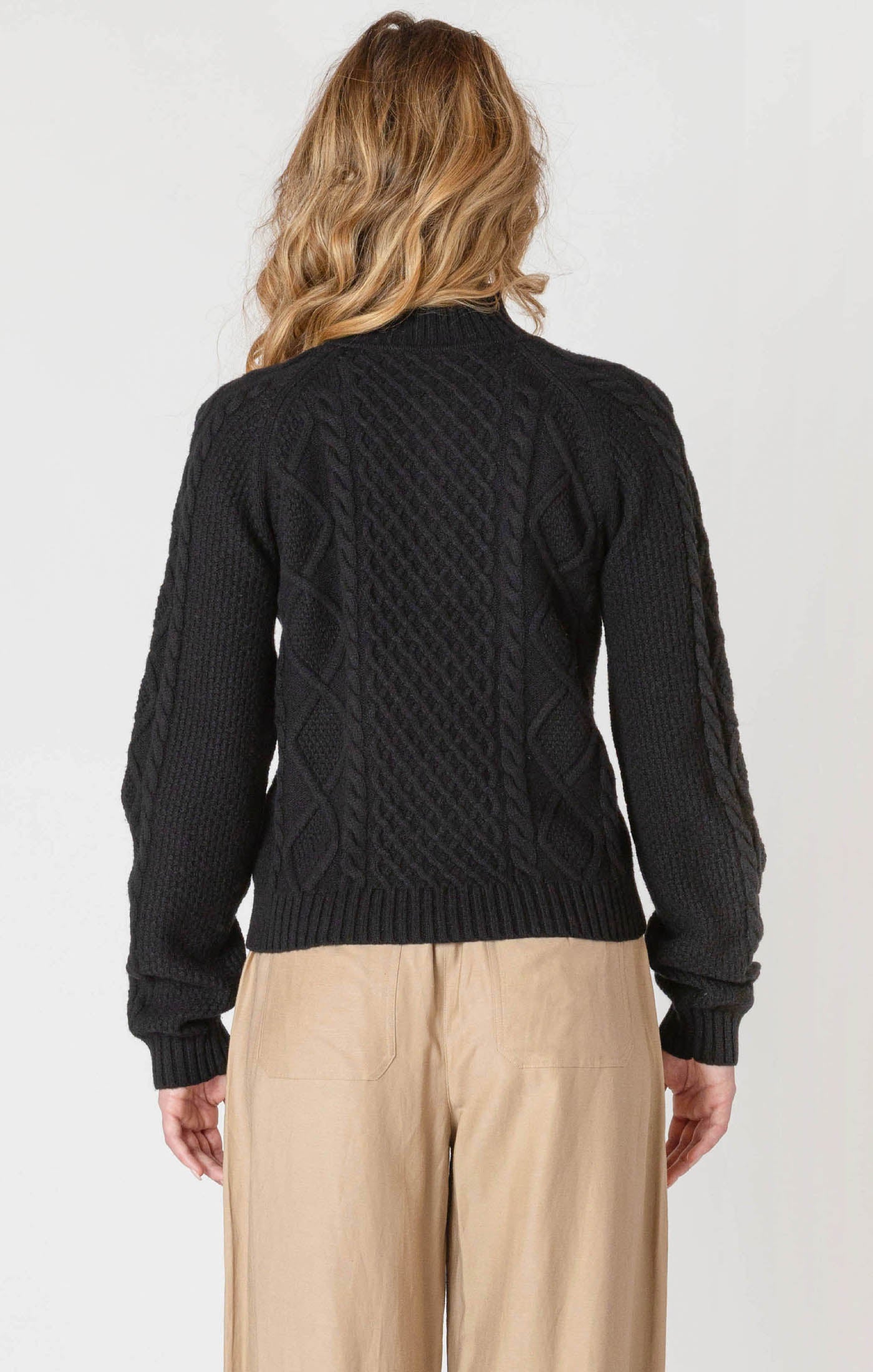 Room 34 Half Zip Cable Sweater