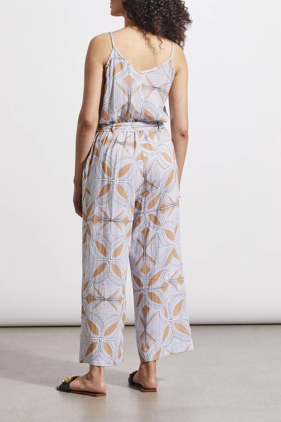 Tribal Button Front Jumpsuit