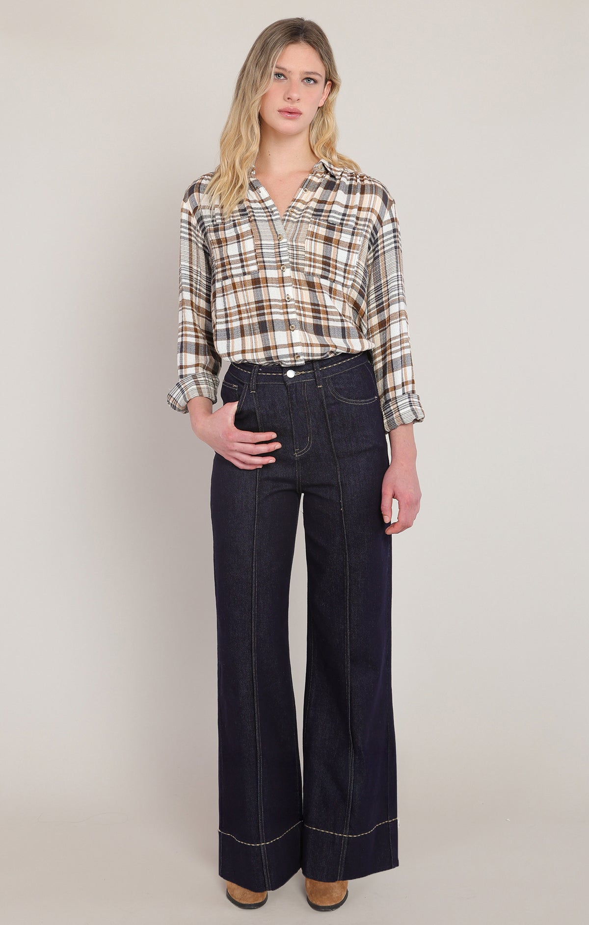 Room 34 Plaid Shirt