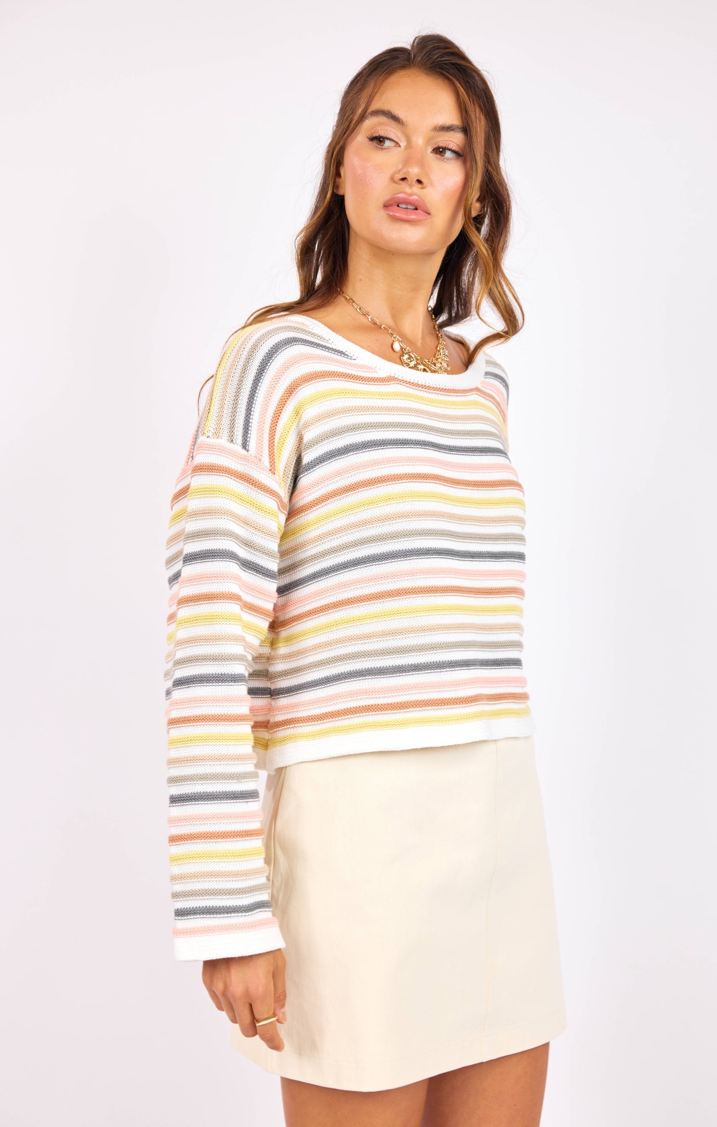 Sage The Label Abigail Stripe Sweater