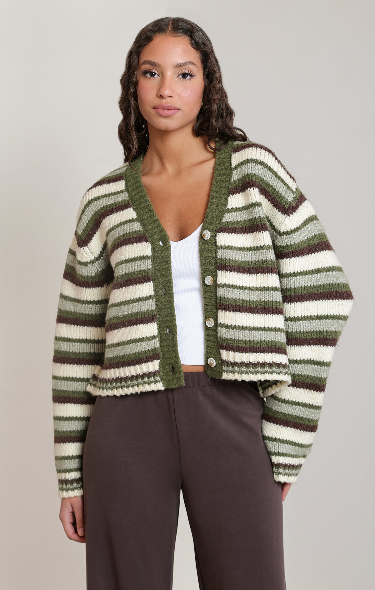 Dex Striped Cardigan