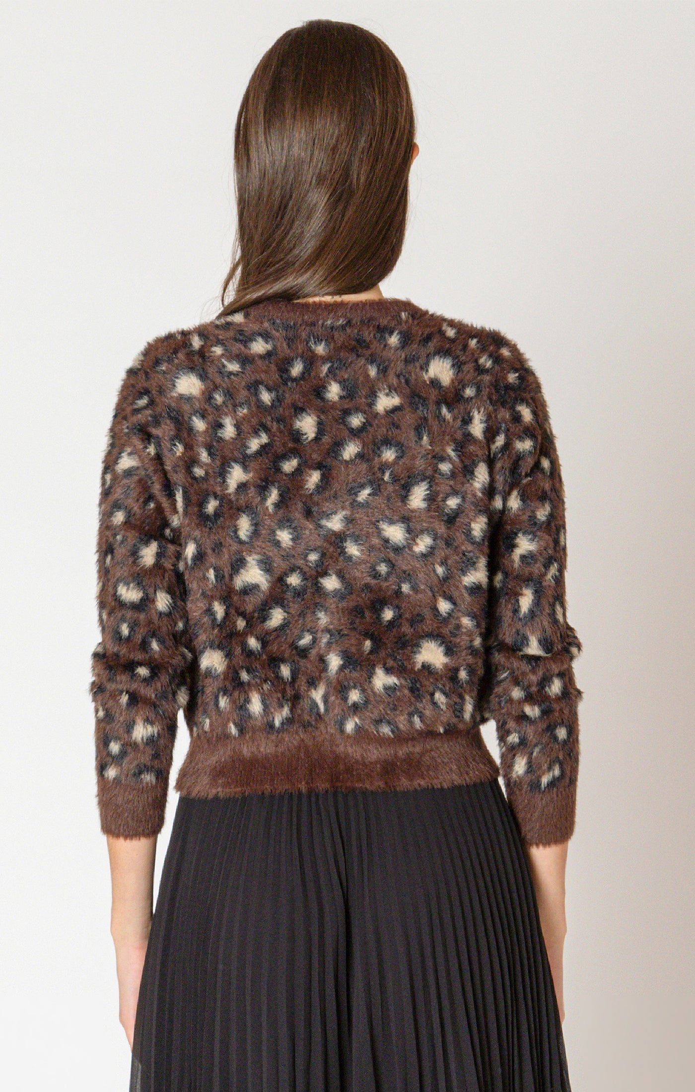 Black Tape Soft Touch Patterned Cardigan