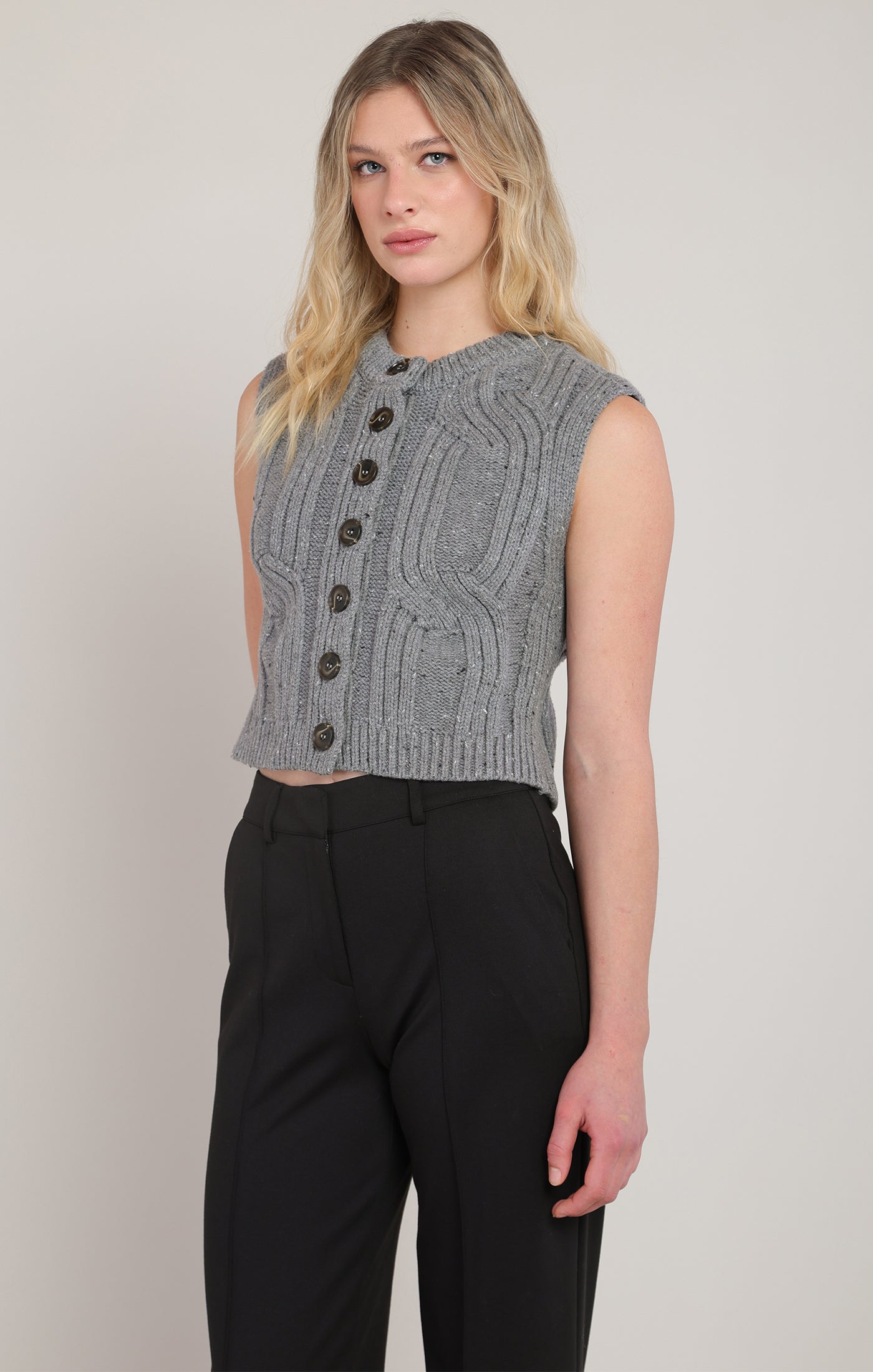 Room 34 Cable Sweater Vest
