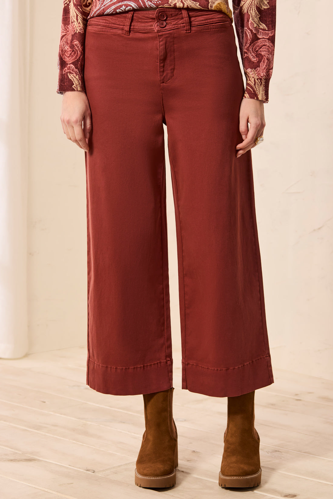 Tribal Comfort Stretch High Rise Palazzo Pants