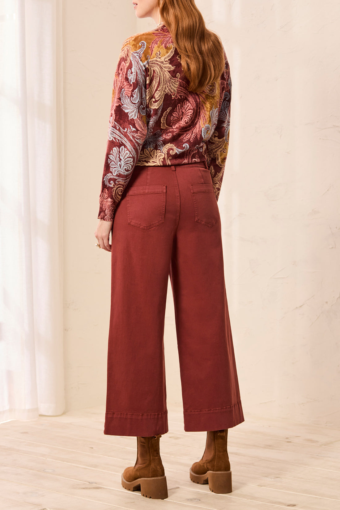 Tribal Comfort Stretch High Rise Palazzo Pants