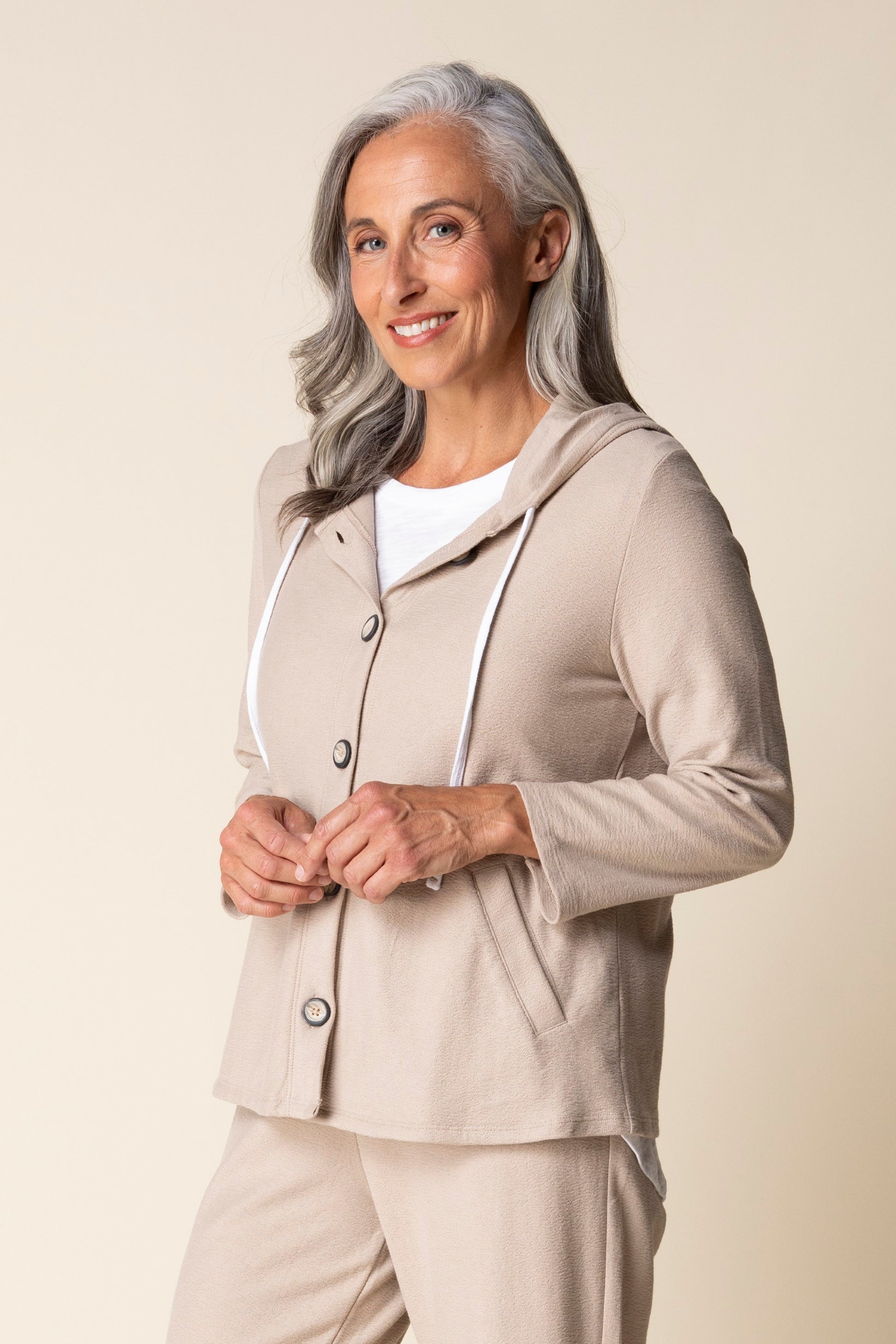 Habitat Pasadena Knit Solid Canyon Hoodie