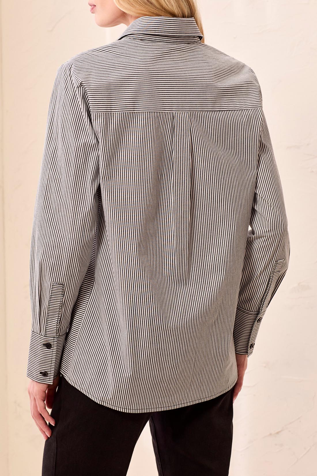 Tribal Button Front Shirt With Side Panels