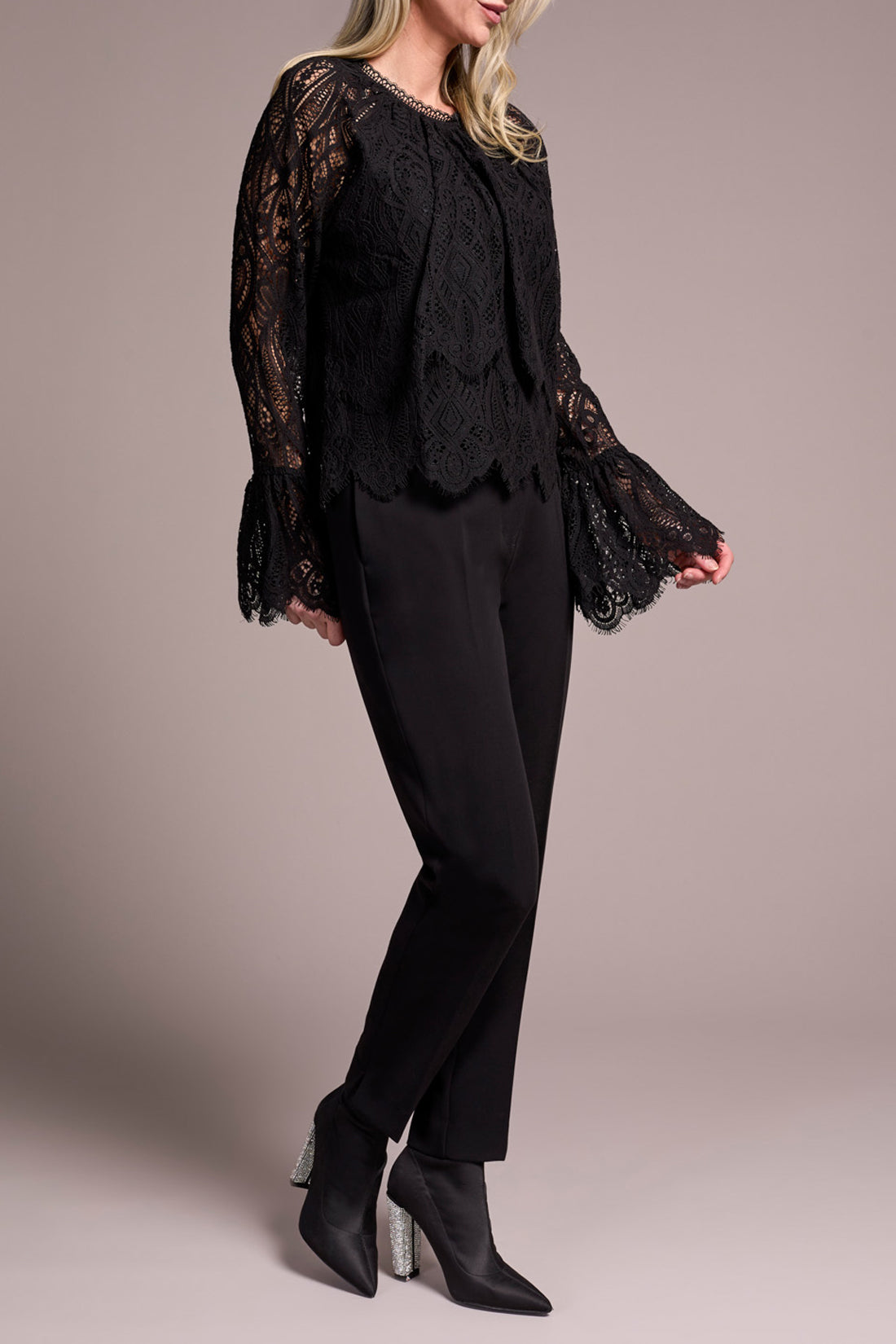 Tribal Tiered Blouse With Lined Body