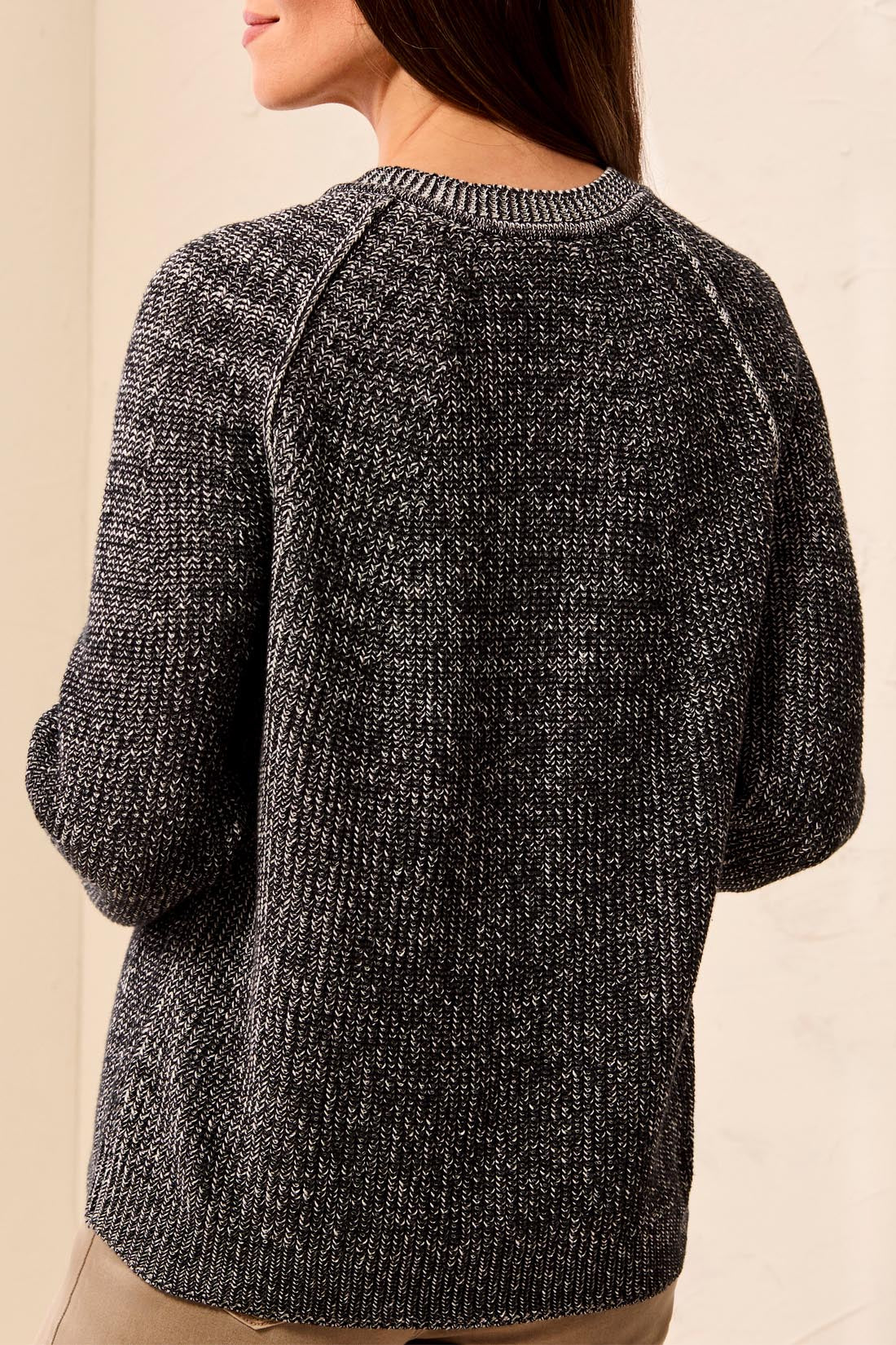 Tribal Crew Neck Cardigan Sweater