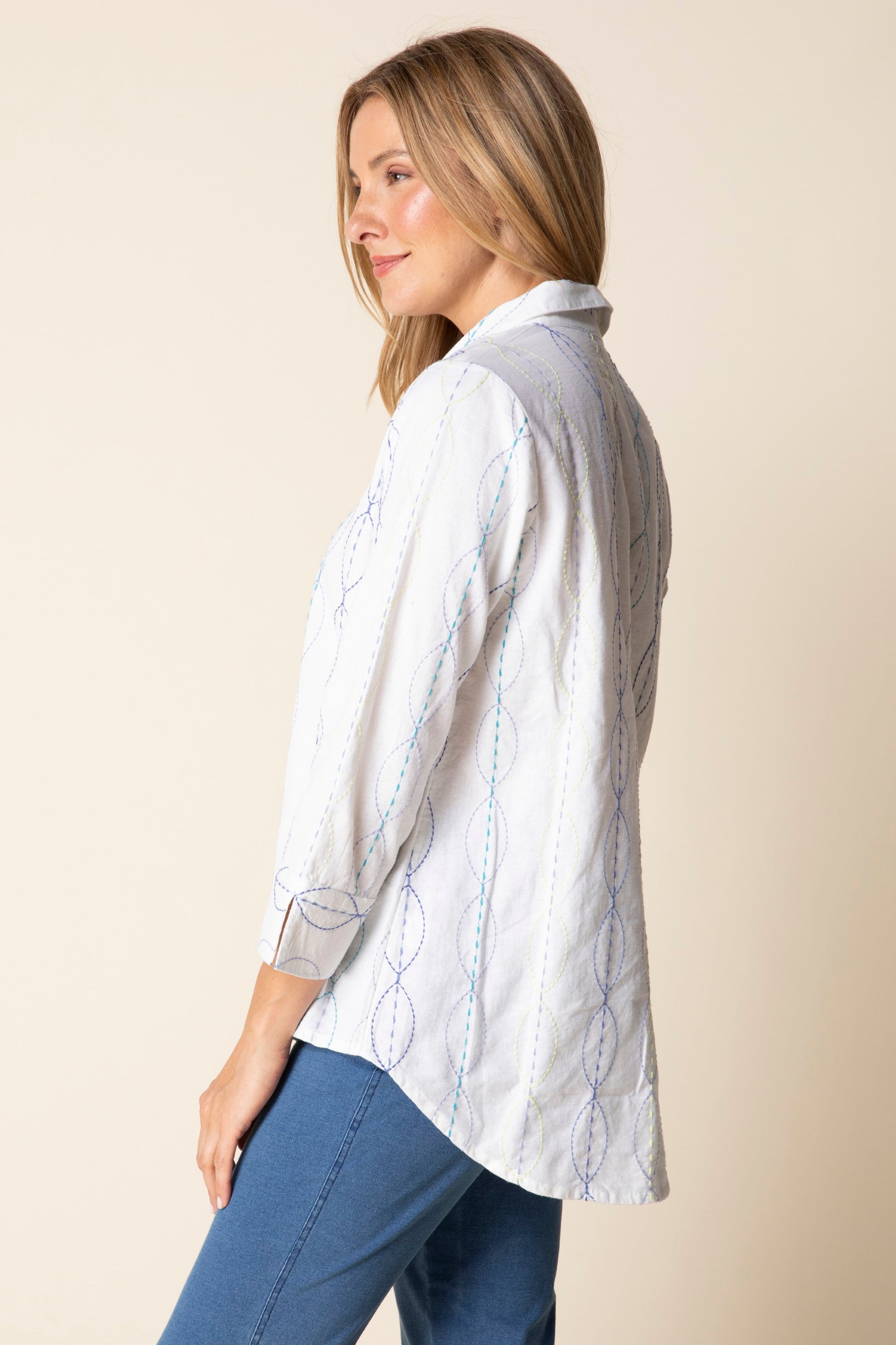Habitat Chain Stitch Embroidery Shape Shirt
