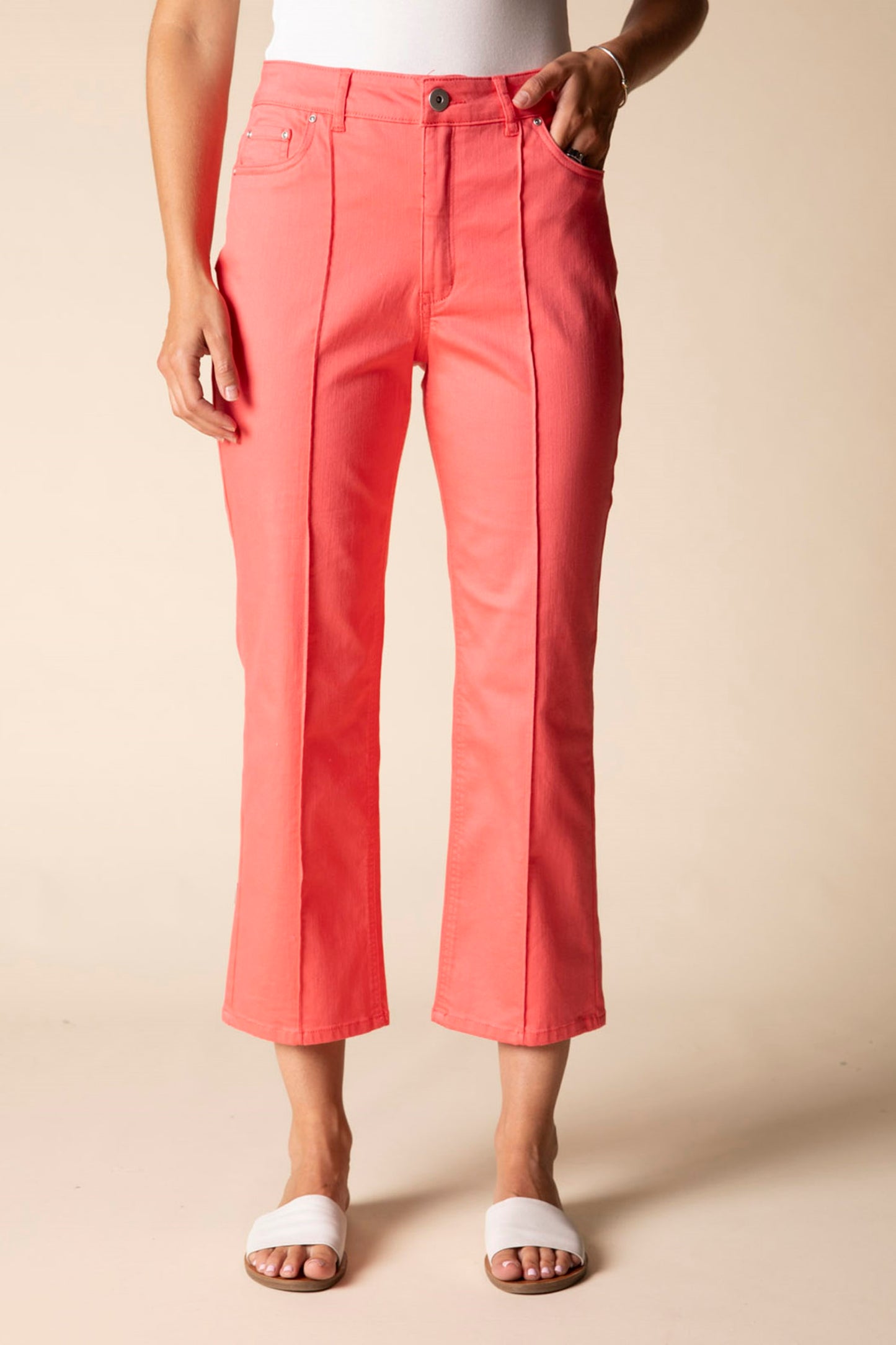 Habitat Seamed City Crop Jean