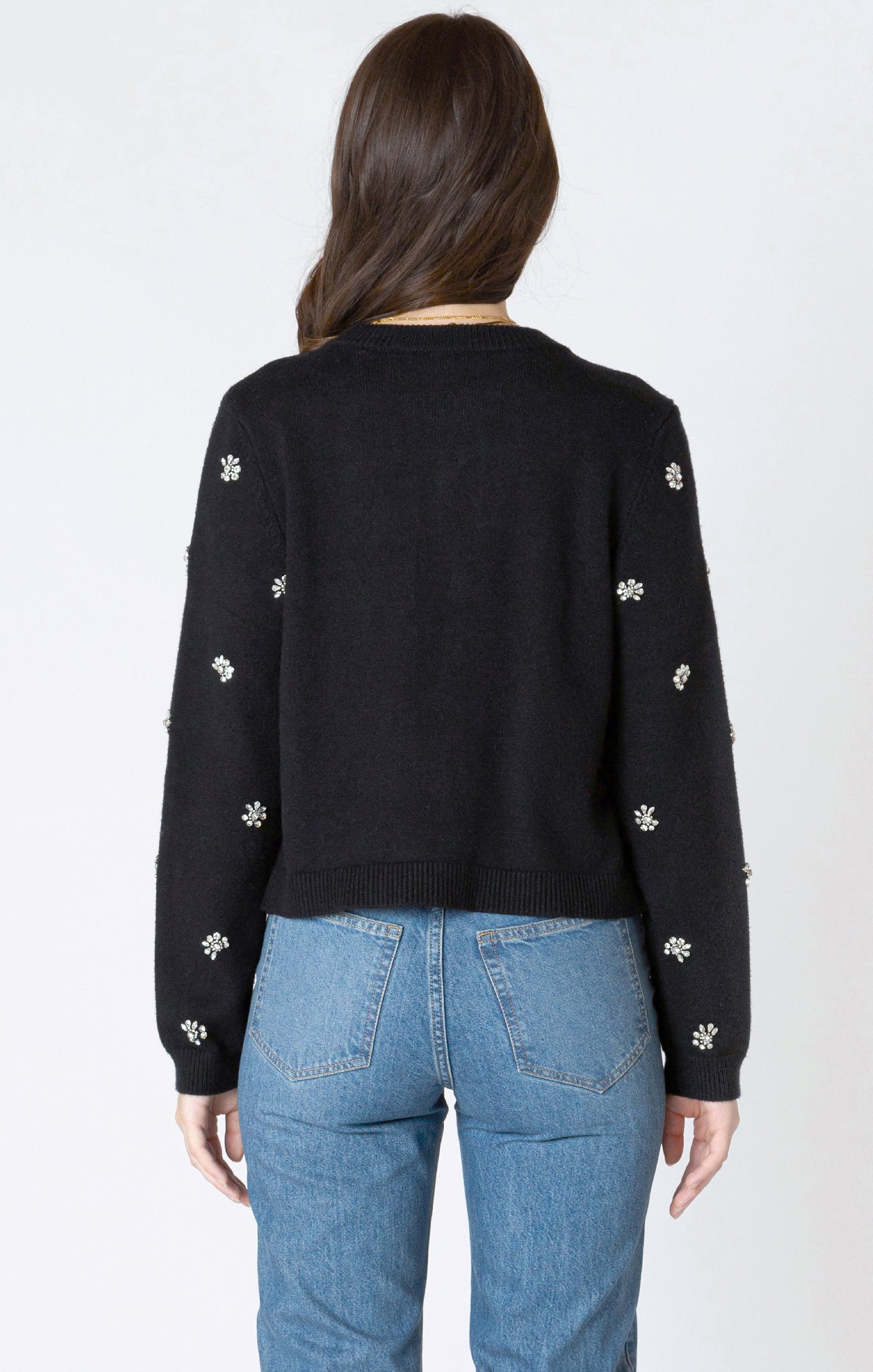 Dex Embellished Tie-Front Cardigan