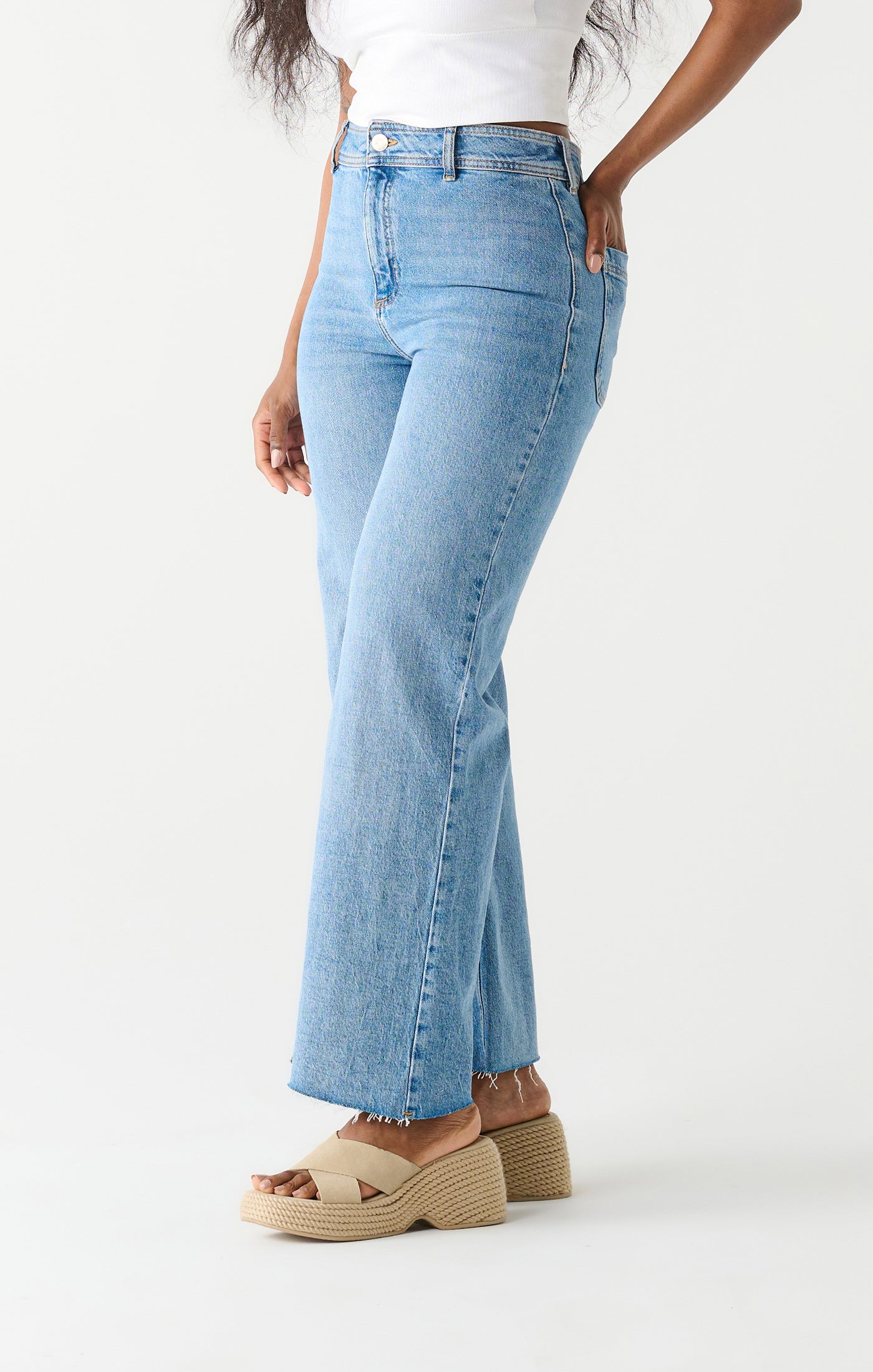 Dex High Waist Culotte Jeans