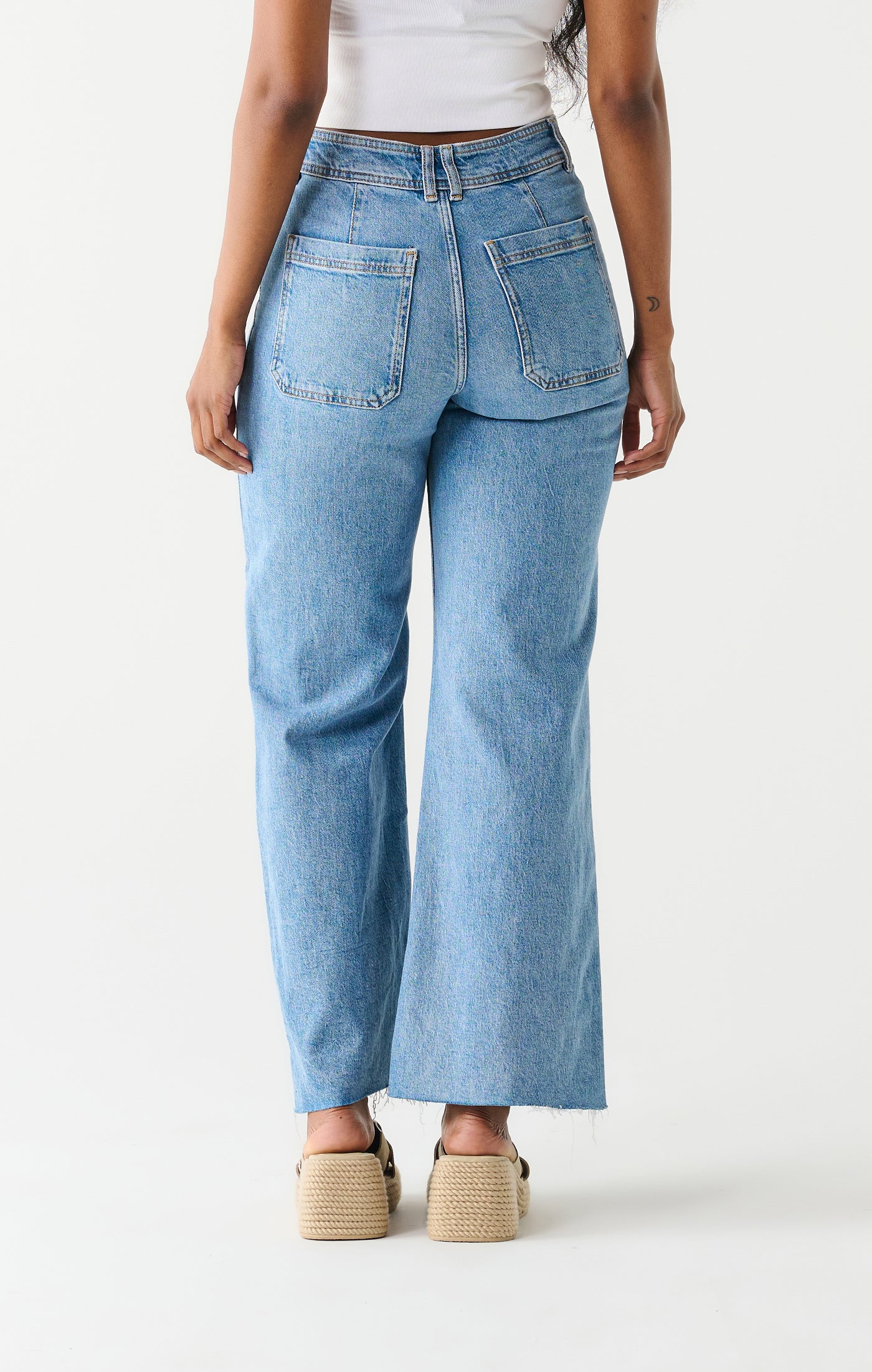 Dex High Waist Culotte Jeans