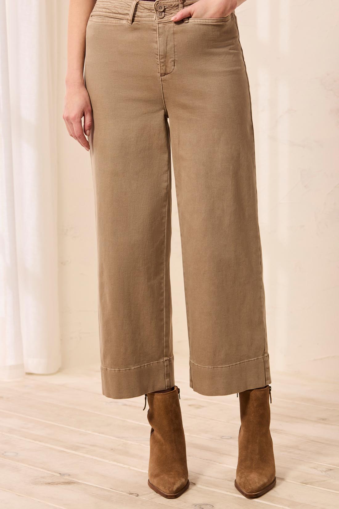 Tribal Comfort Stretch High Rise Palazzo Pants