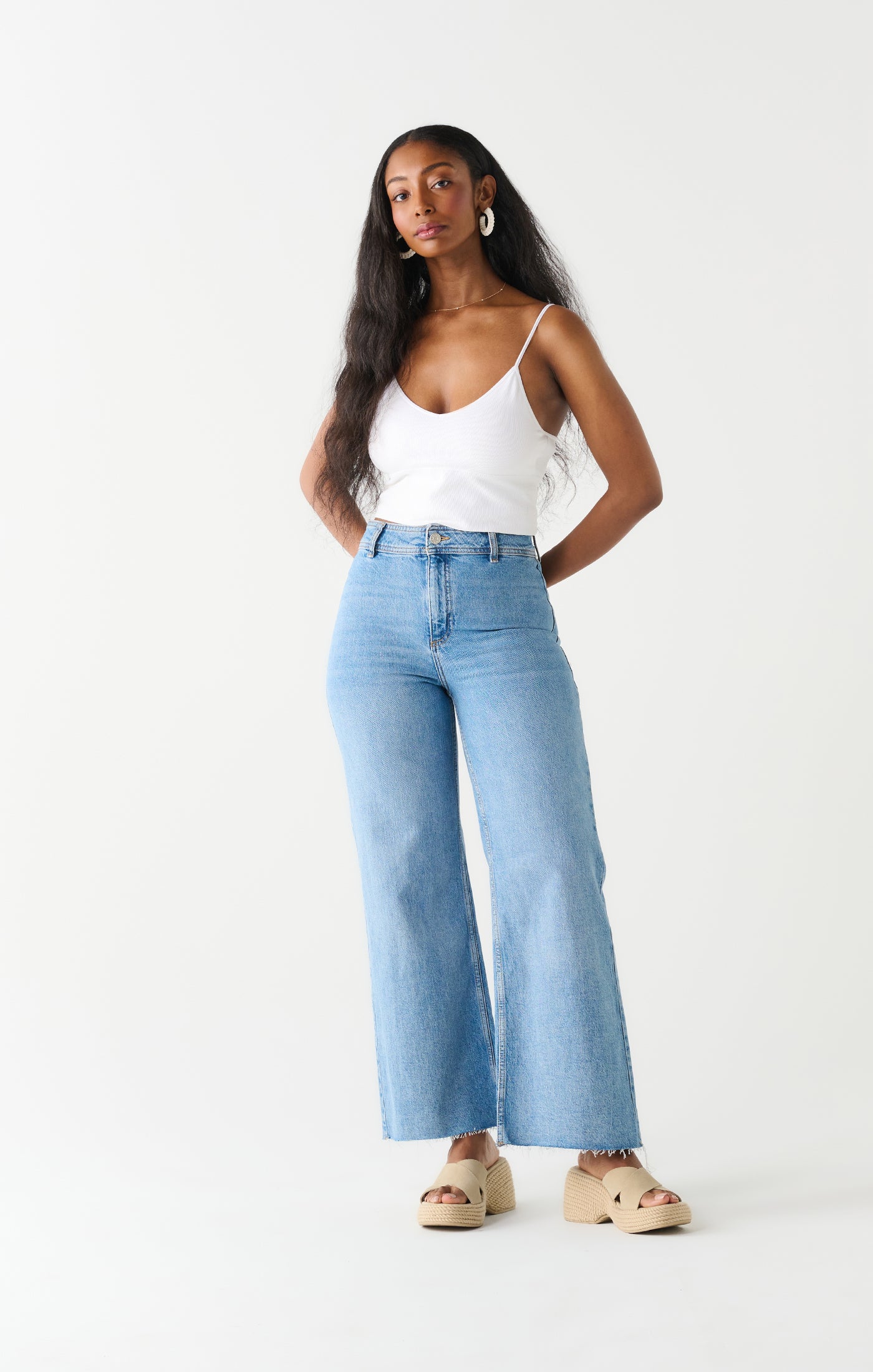 Dex High Waist Culotte Jeans