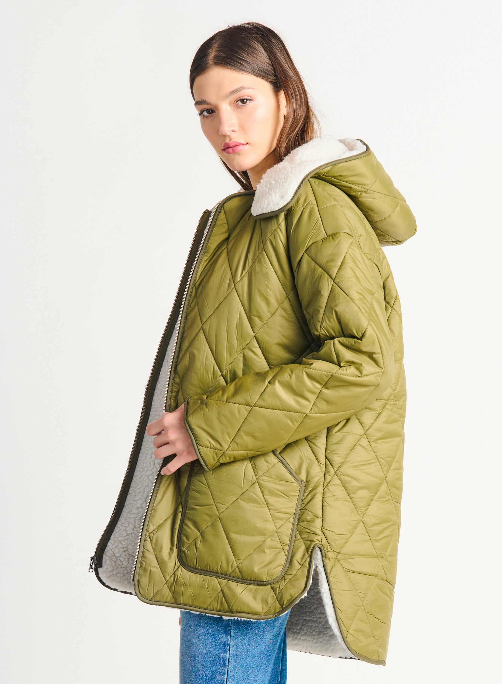 Dex Sherpa Lined Quilted Jacket