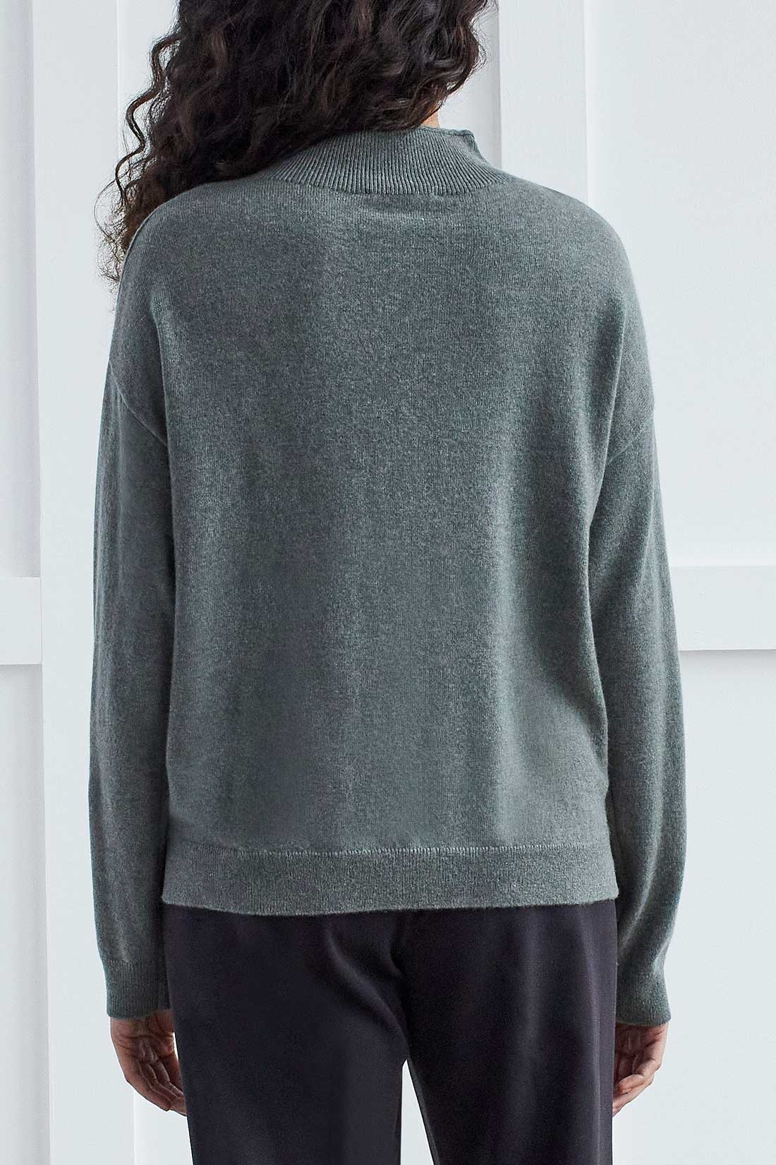 Tribal Cashmere Funnel Neck Sweater