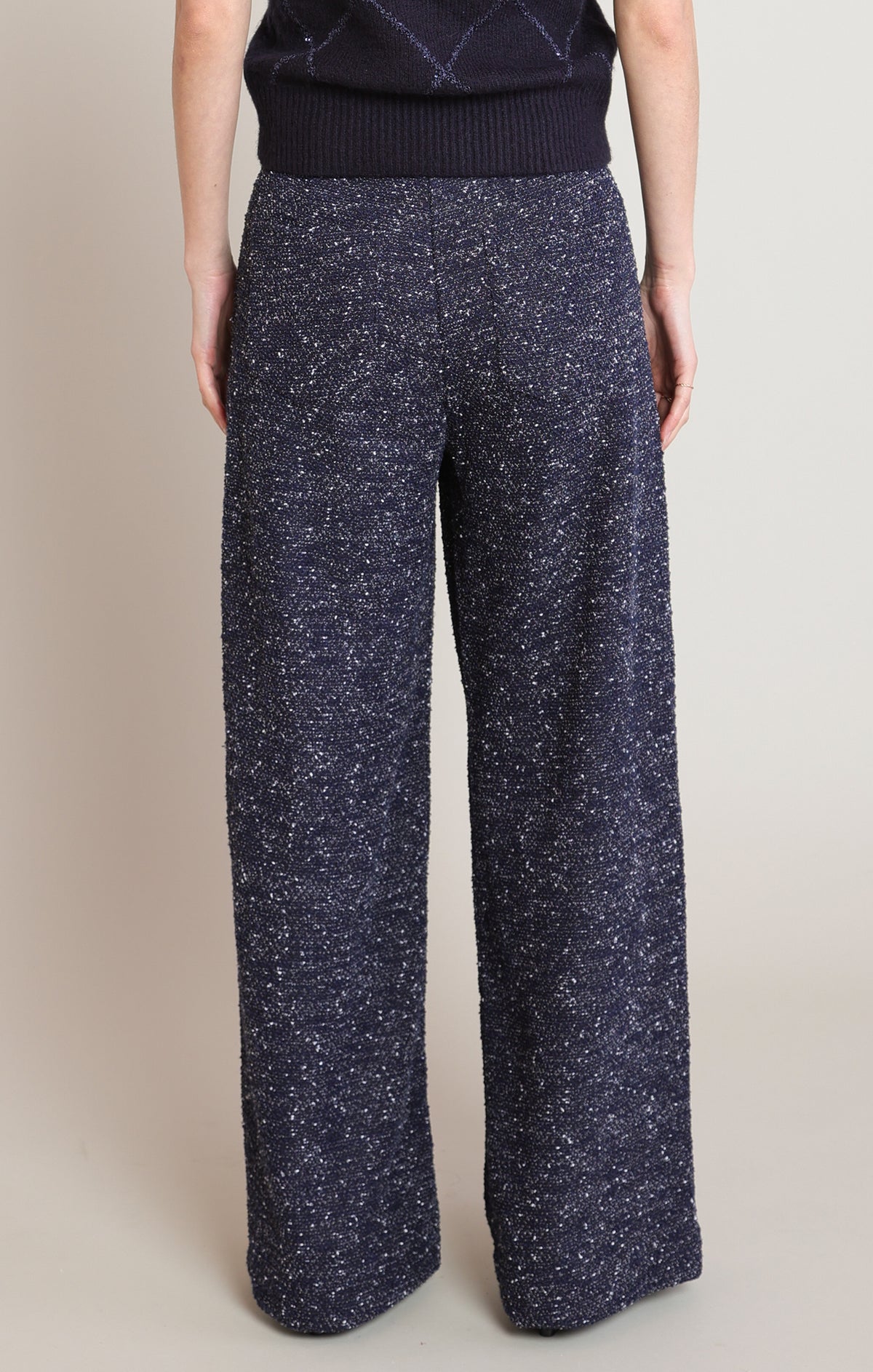Black Tape Boucle Pant