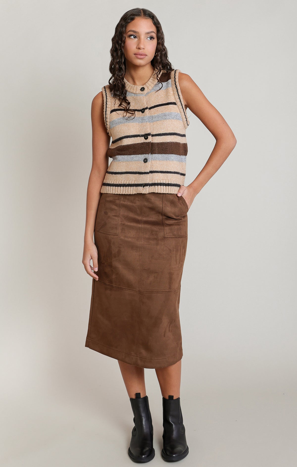 Dex Stripe Sweater Vest