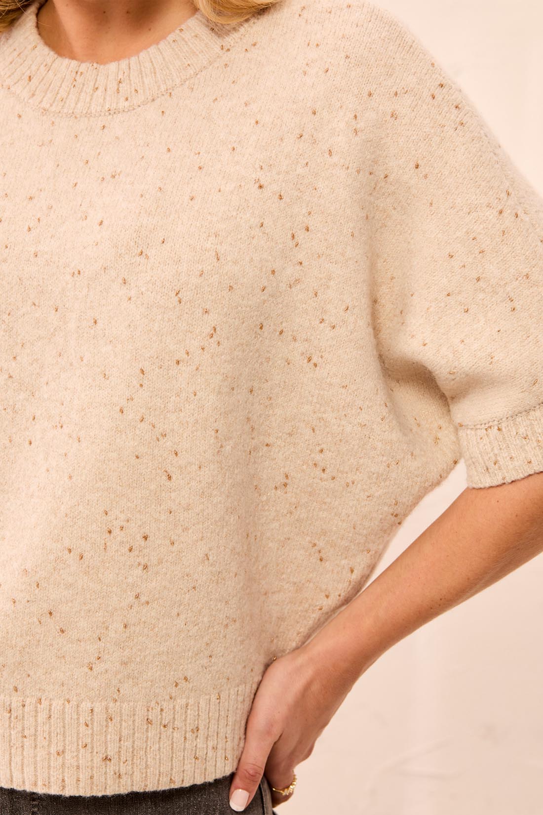 Tribal Lofty Extended Sleeve Sweater