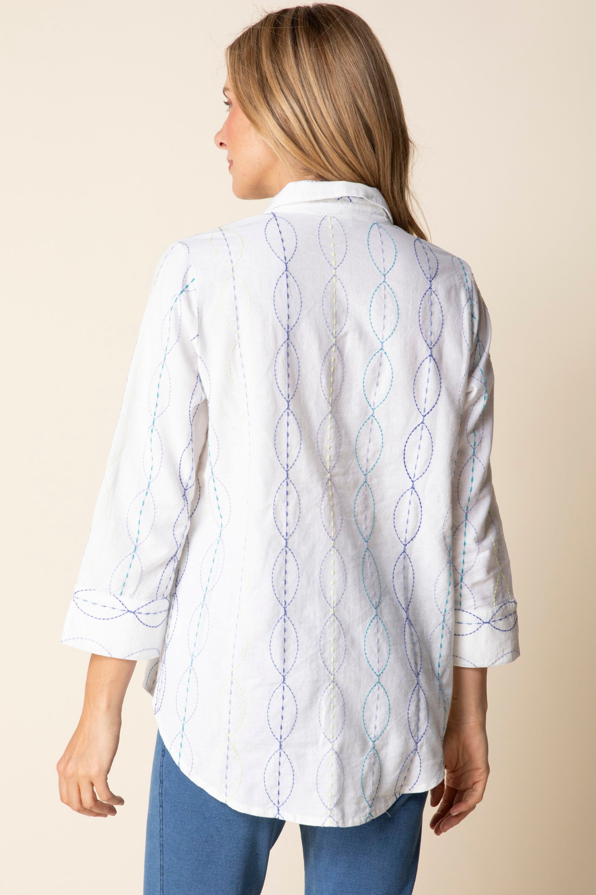 Habitat Chain Stitch Embroidery Shape Shirt