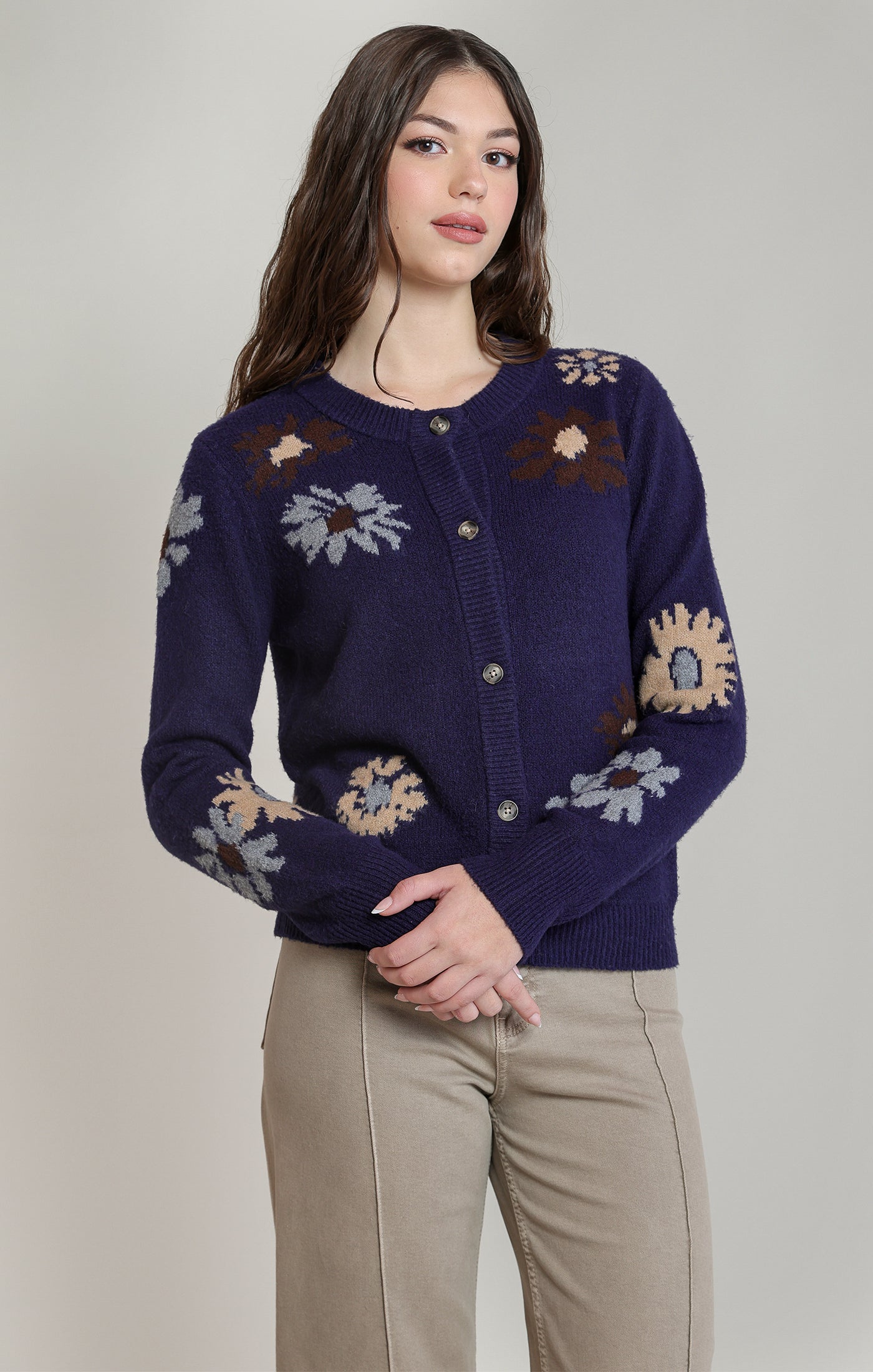 Dex Floral Soft Cardigan