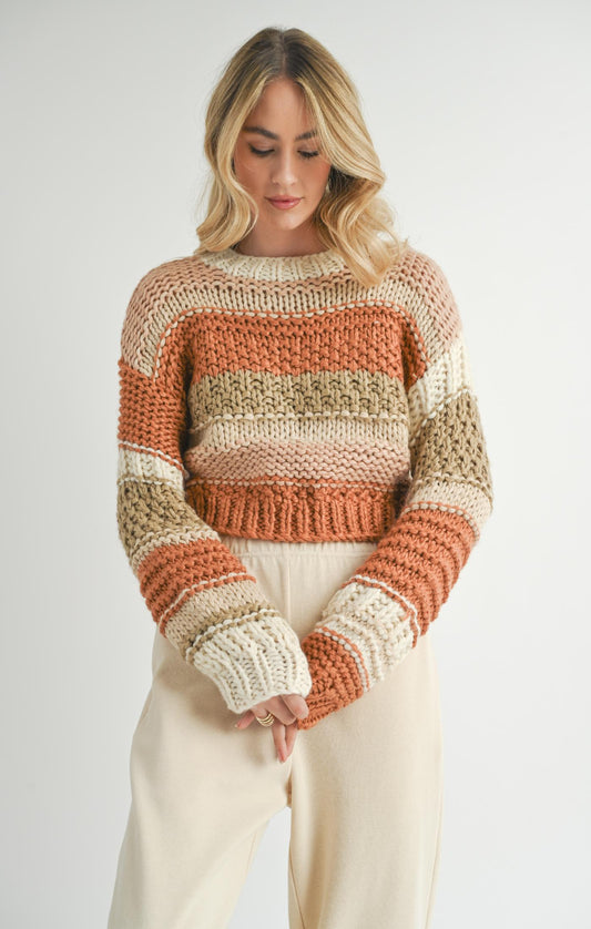 Sadie & Sage Butter Pecan Chunky Sweater