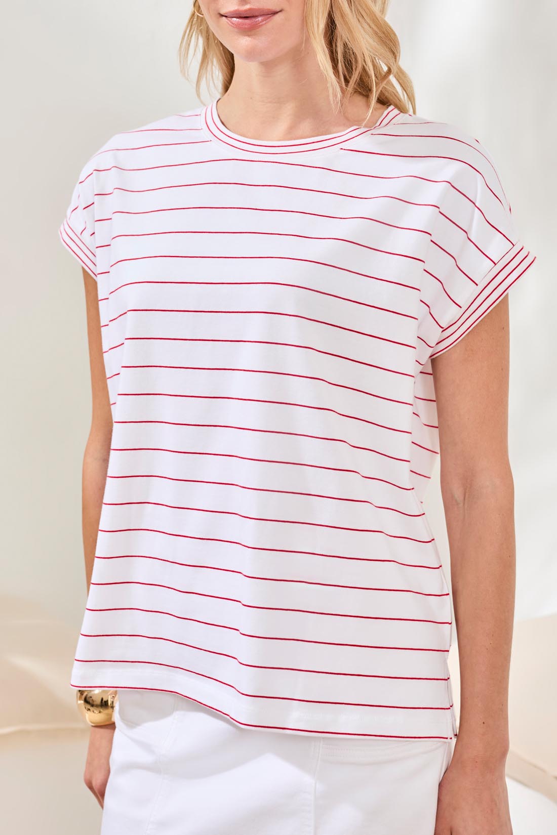 Tribal Cap Sleeve Top
