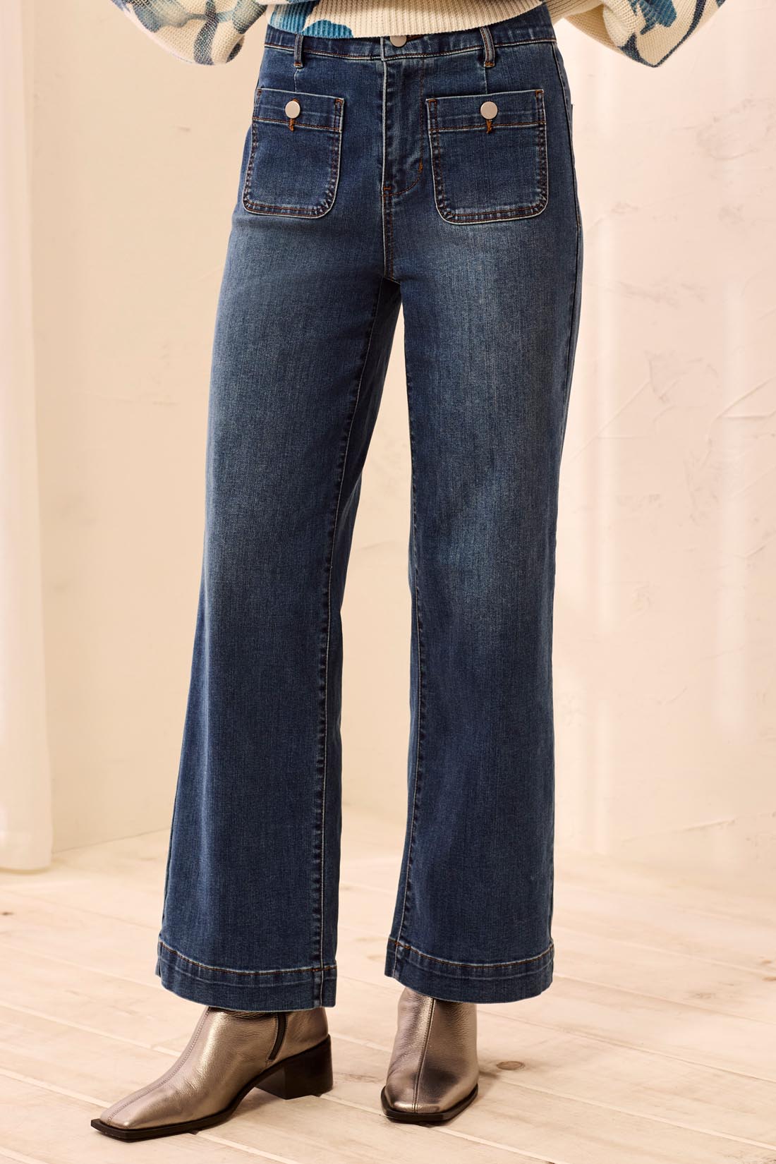 Tribal Sophia Curvy Super Straight Ankle Denim