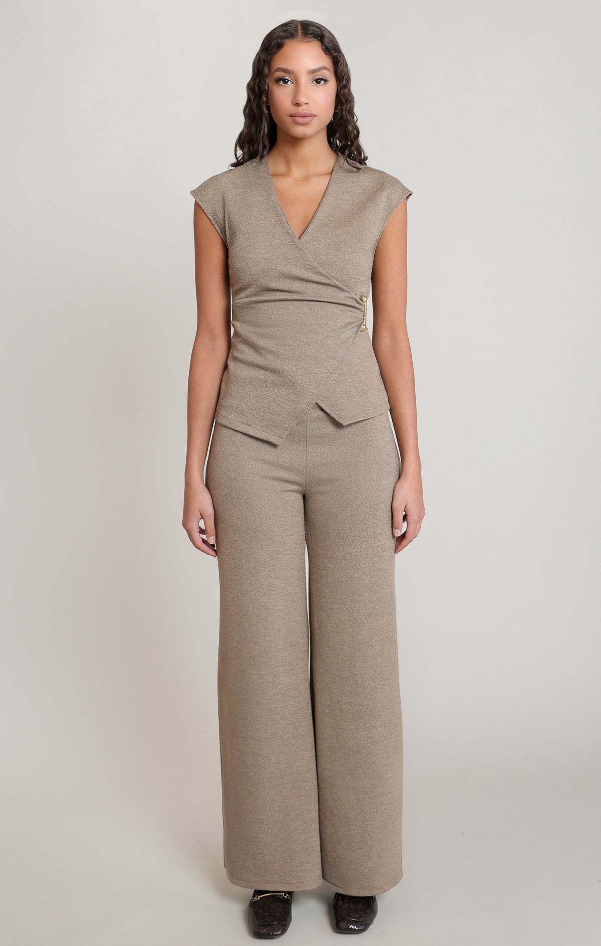 Dex Cross Wrap Knit Top
