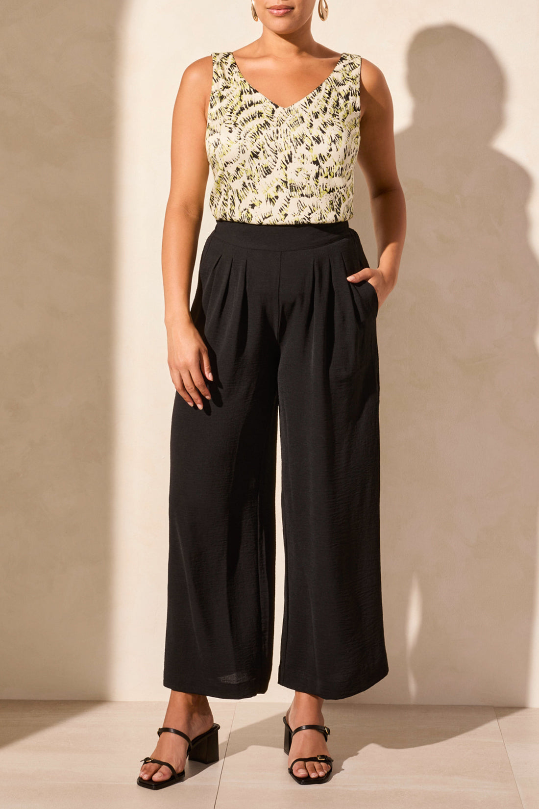 Tribal Flowy Pant With Back Elastic