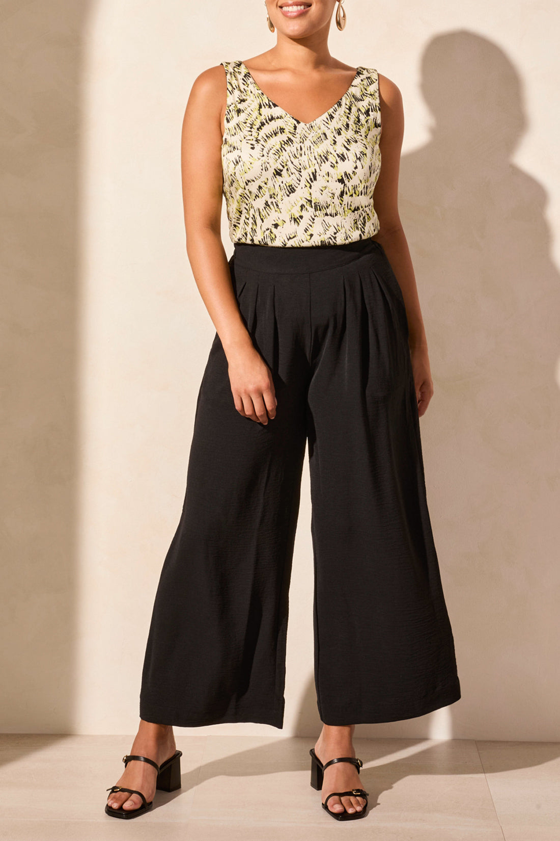 Tribal Flowy Pant With Back Elastic