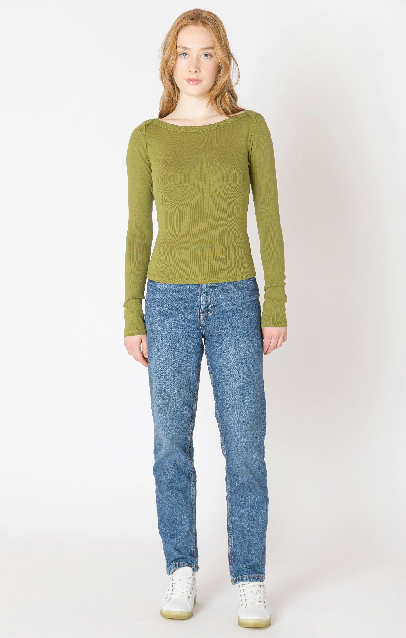 Dex Boatneck Ribbed Top