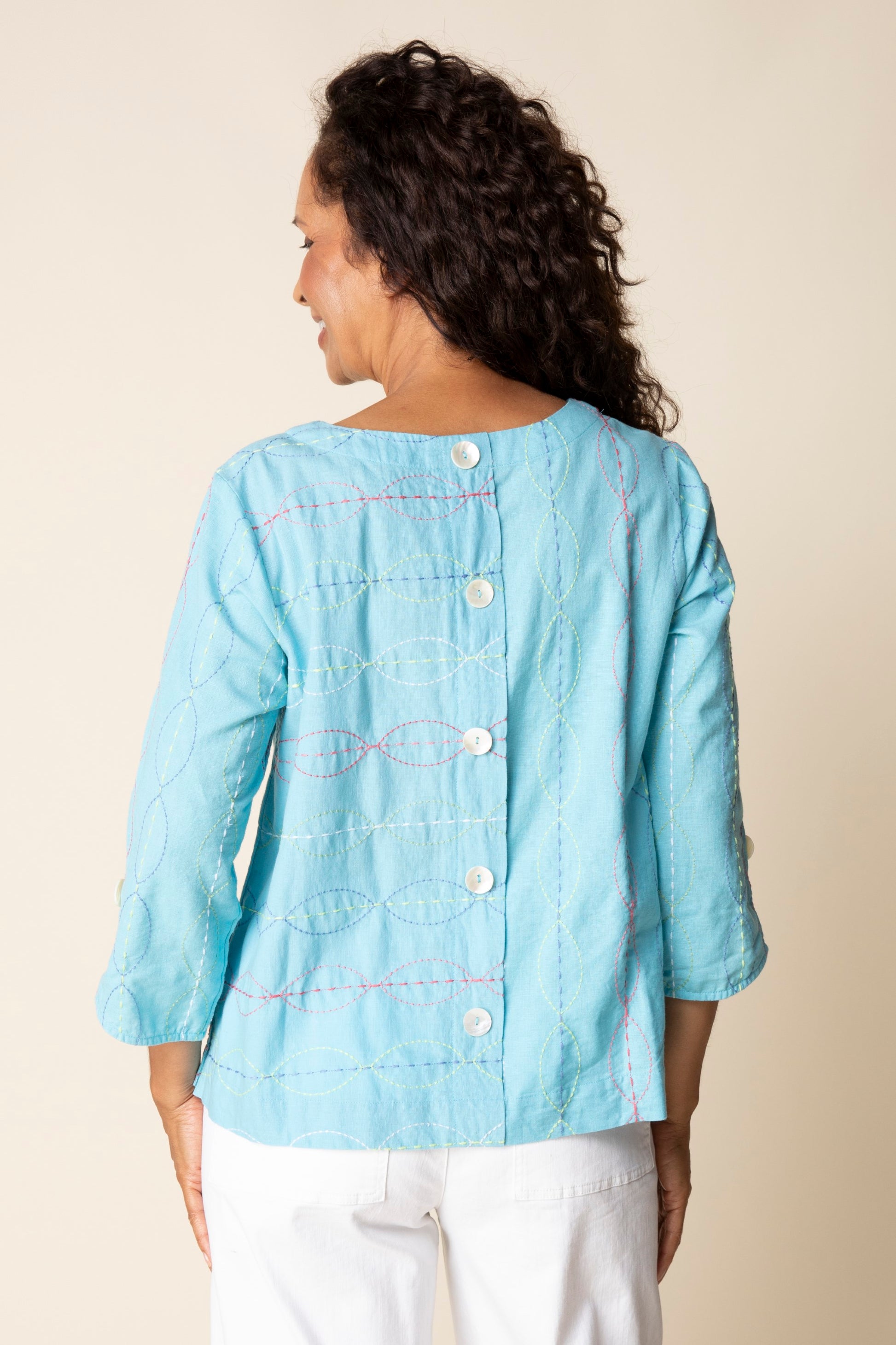Habitat  Button Back Bistro Top