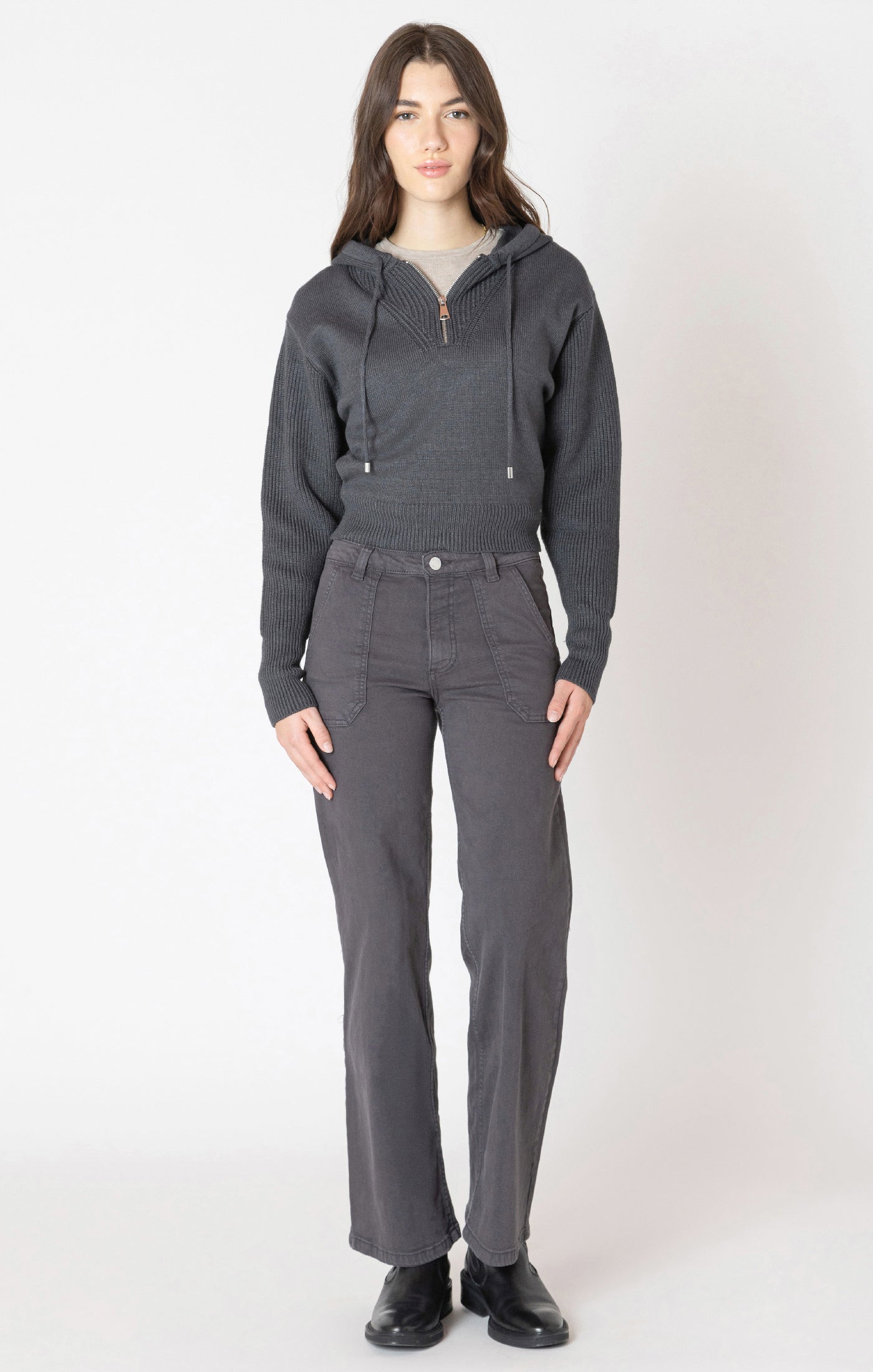 Dex Half Zip Hooded Sweater