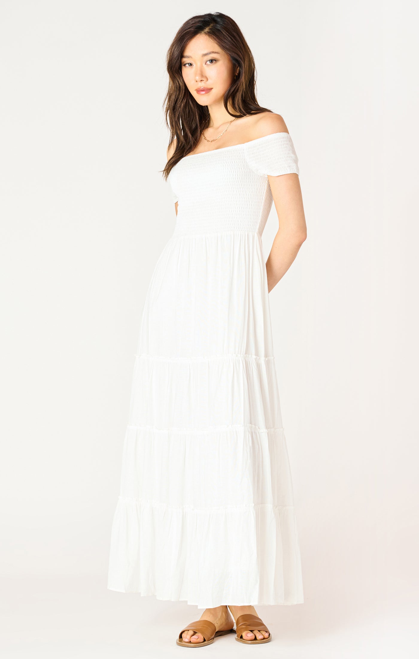 Dex Smocked Tiered Maxi Dress