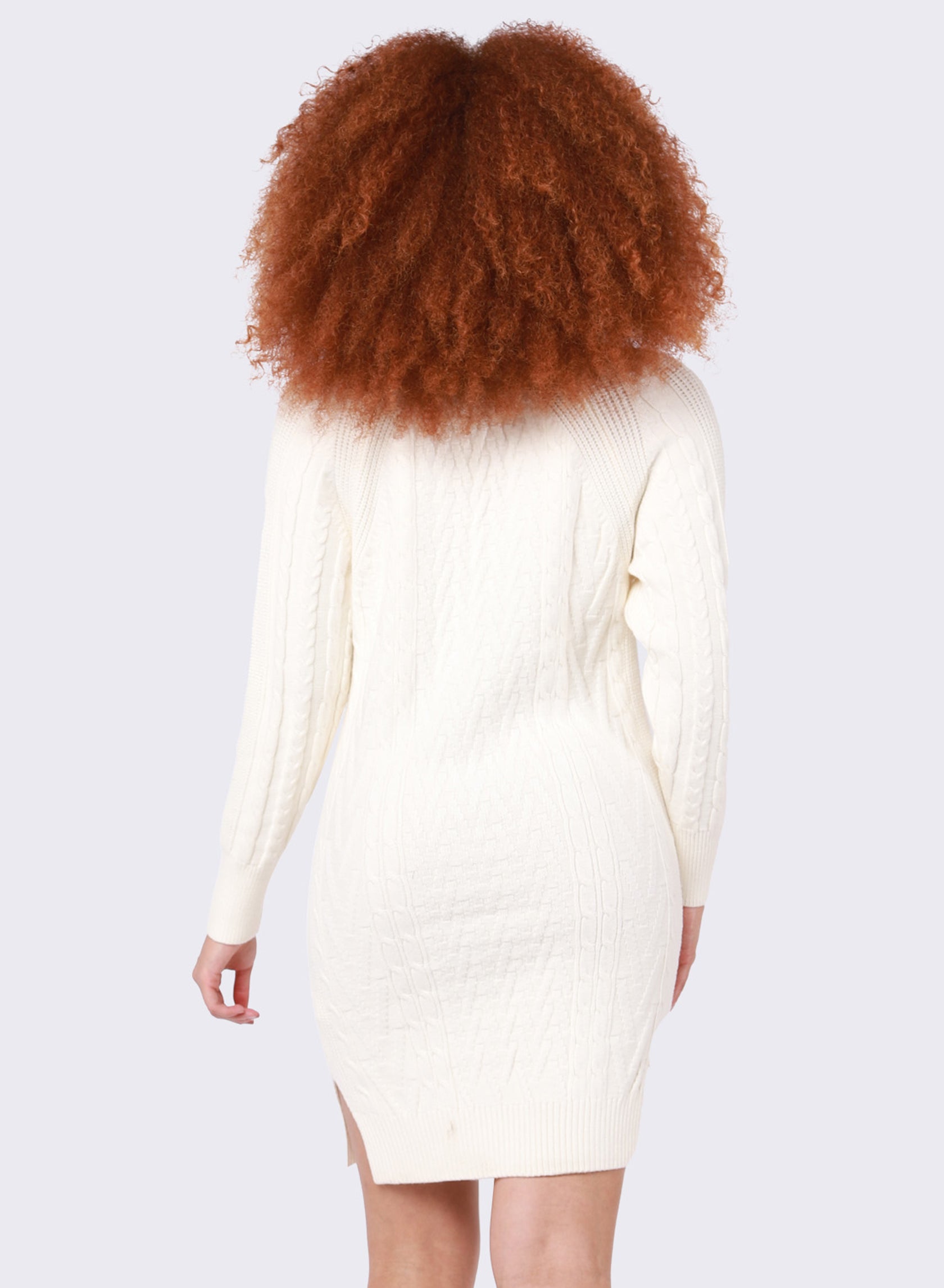 Dex Cable Knit Sweater Dress