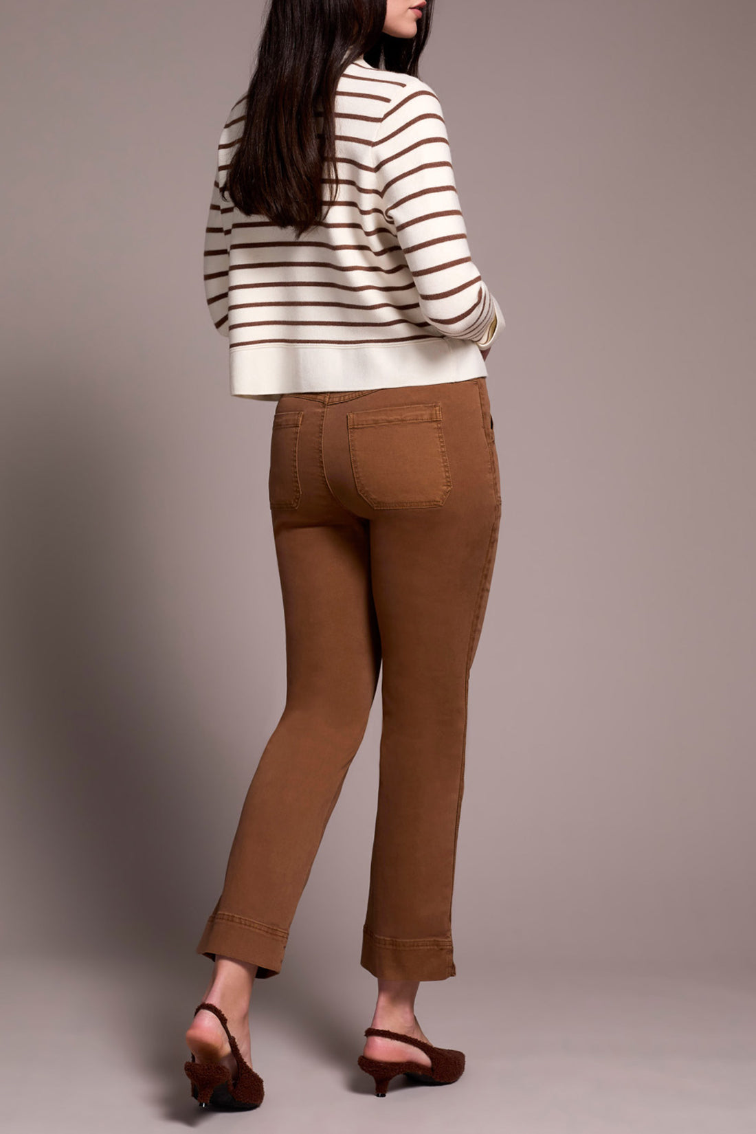 Tribal Double Knit Collared Sweater Cardigan