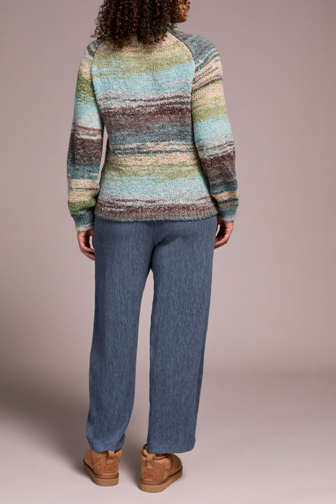 Tribal Long Sleeve Mock Neck Sweater