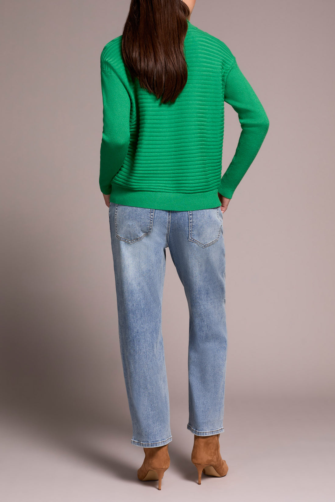 Tribal Zip Up V-Neck Sweater