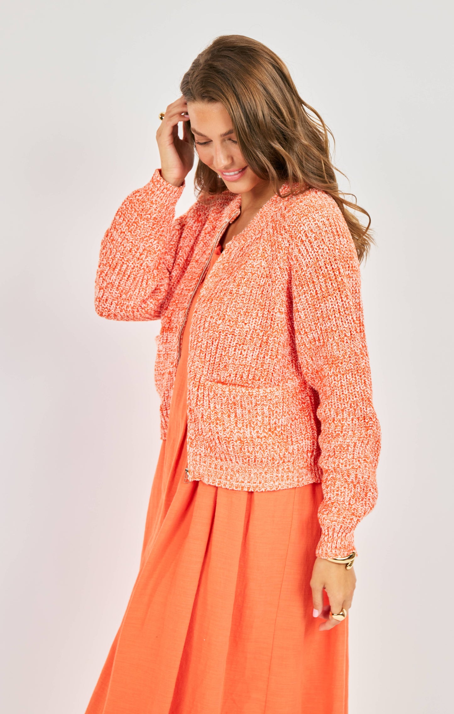 Sadie & Sage Weston Zip Up Sweater