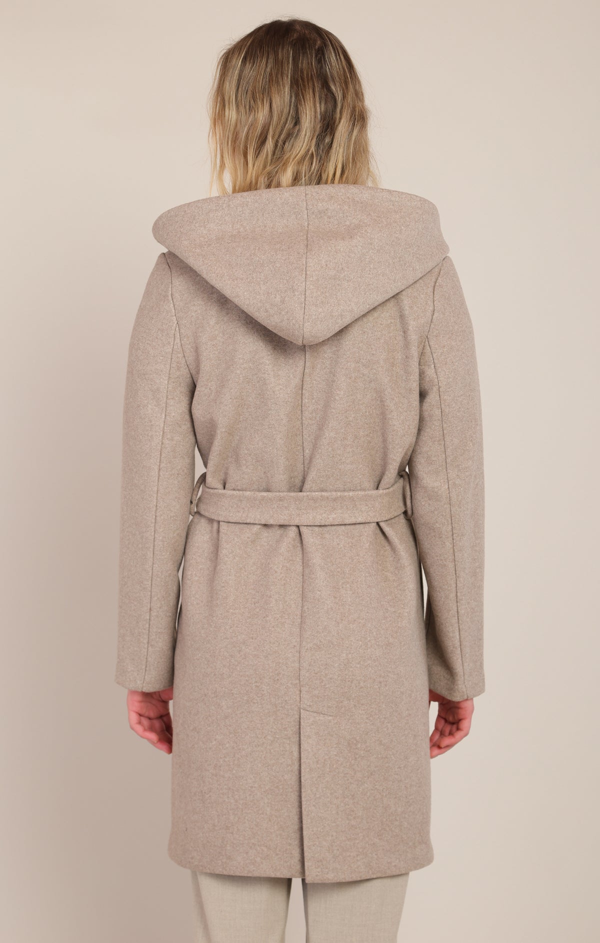 Room 34 Belted Hooded Coat