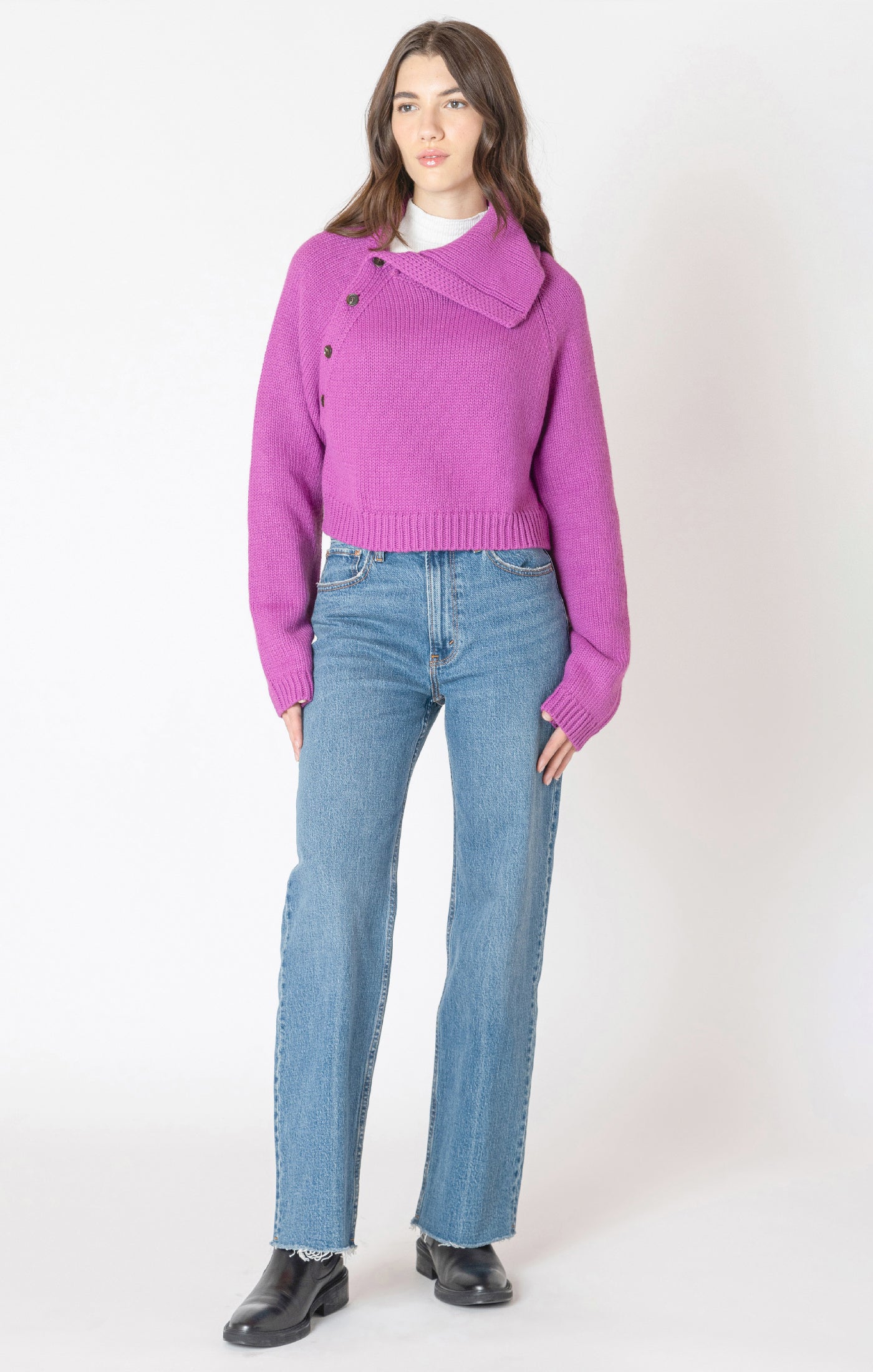 Dex Asymmetric Neckline Sweater