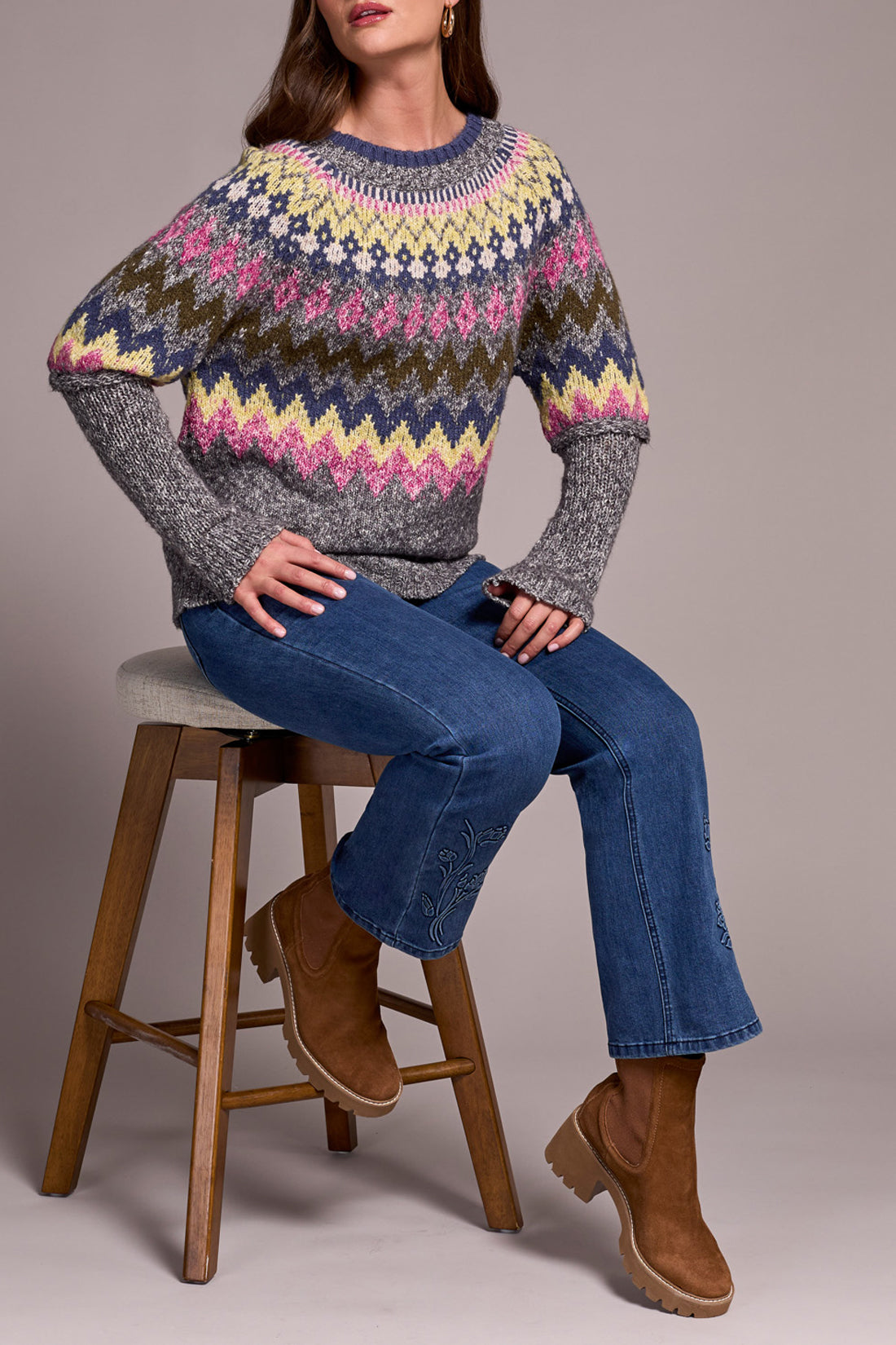 Tribal Intarsia Sweater