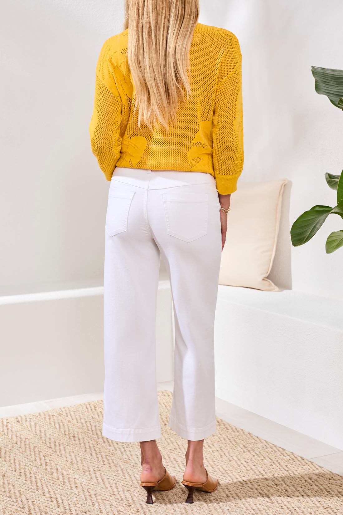 Tribal Audrey Crop Wide Leg Boundless Stretch Denim
