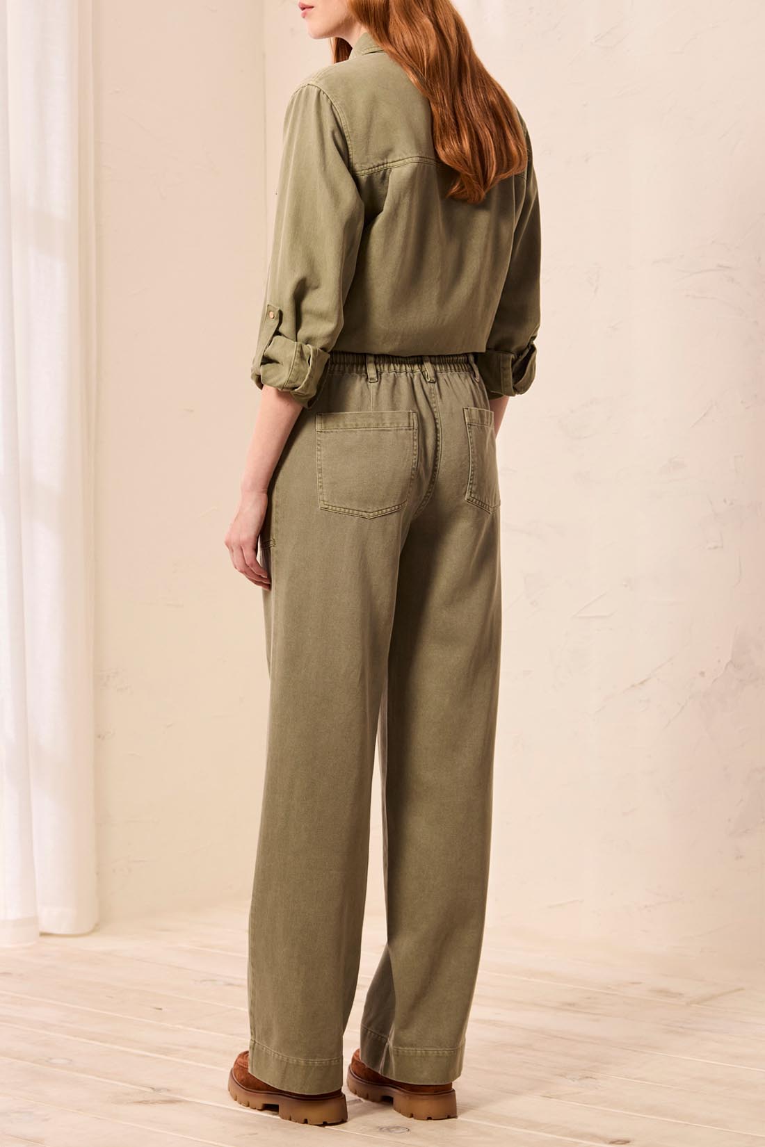 Tribal Audrey Pull On Flowy Wide Pant