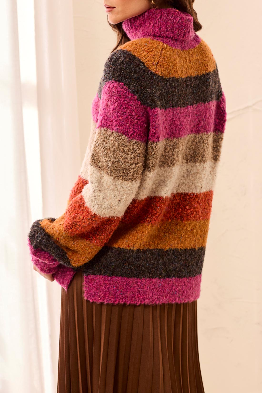 Tribal Turtle Neck Sweater
